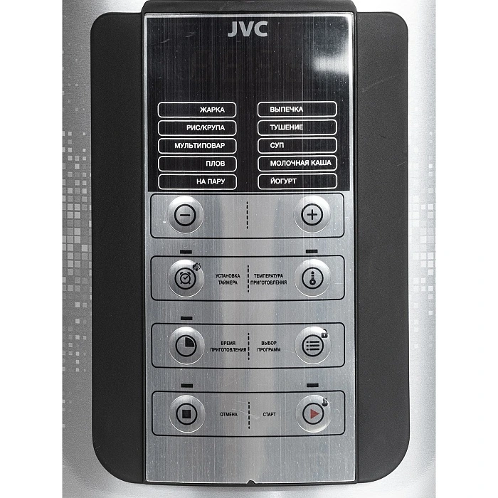 Мультиварка JVC JK-MC500 черный/серебристый, 4 л, 860 Вт, кнопки, 11 программ