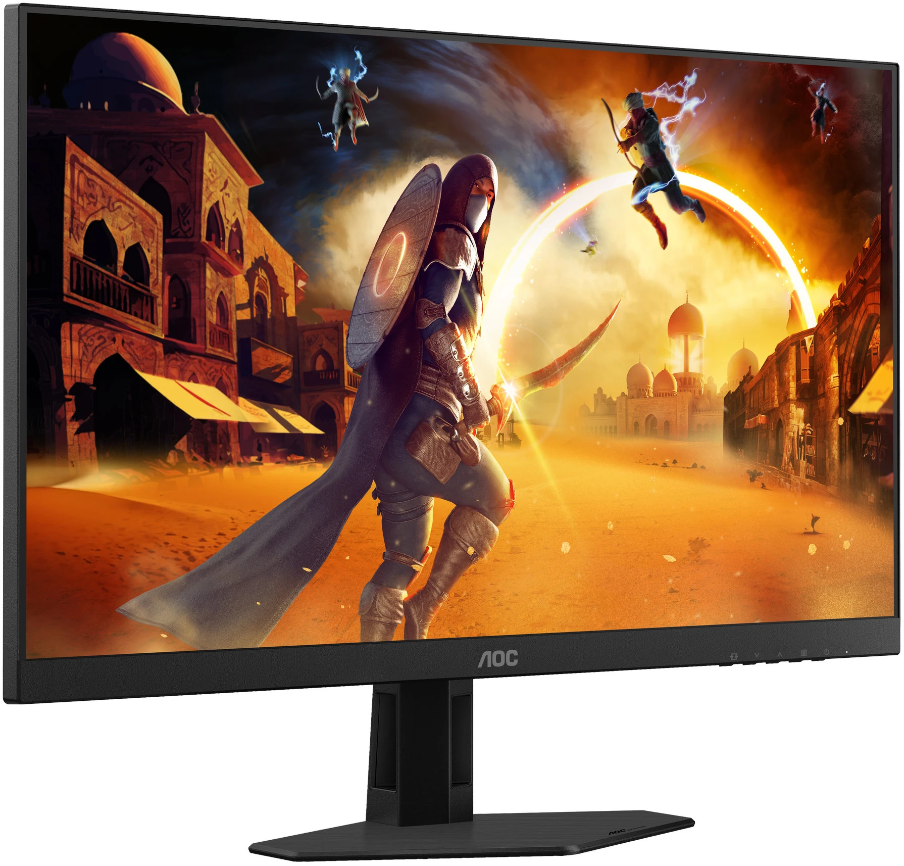Монитор 27' AOC 27G4HRE Fast IPS 1920x1080, 200 Гц, 0.5 мс, 16:9, 300 кд/м², 2xHDMI 2.0, DP 1.4, 3.5 Jack, динамики (2x2 Вт), HDR10, черный, фото2