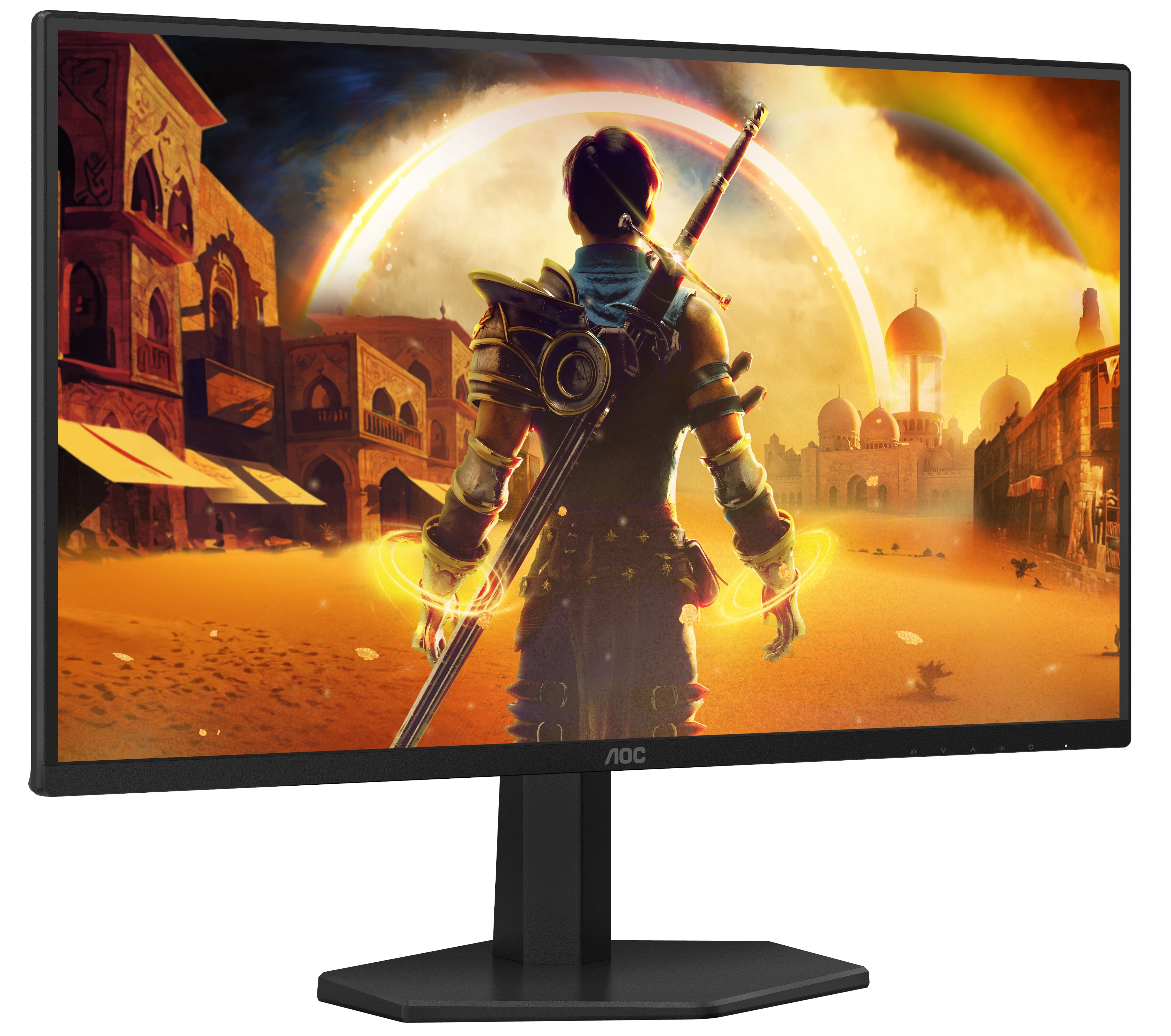 Монитор 27' AOC 27G42E Fast IPS 1920x1080, 180 Гц, 0.5 мс, 16:9, 300 кд/м², HDMI 2.0, DP 1.4, 3.5 Jack, Adaptive-Sync, HDR10, черный