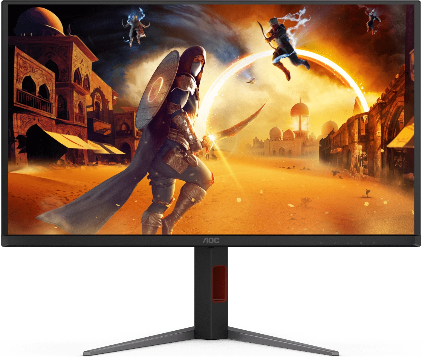 Монитор 27' AOC Q27G4ZD QD-OLED 2560x1440, 240 Гц, 0.03 мс, 16:9, 1000 кд/м² (пиковая), DisplayHDR True Black 400, DP 1.4, HDMI 2.0, USB Hub (4x USB 3.2), 3.5 Jack, Adaptive-Sync, черный