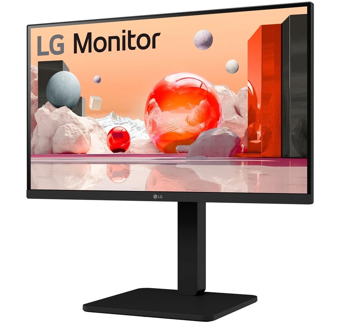 Монитор 23.8' LG 24BA450-B IPS 1920x1080, 100 Гц, 5 мс, 16:9, 250 кд/м², HDMI 1.4, DP 1.2, VGA, 3.5 Jack, динамики (2x2 Вт), черный, фото2
