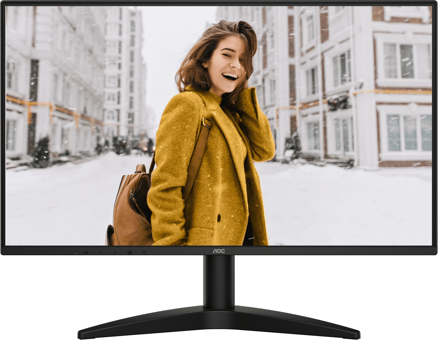 Монитор 23.8' AOC 24B36H IPS 1920x1080, 120 Гц, 1 мс, 16:9, 300 кд/м², HDMI 1.4, VGA, черный