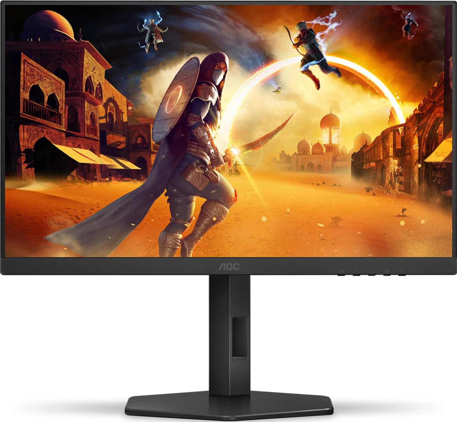 Монитор 23.8' AOC 24G4HX Fast IPS 1920x1080, 200 Гц, 0.3 мс (MPRT), 16:9, 300 кд/м², HDR10, HDMI 2.0, DP 1.4, 3.5 Jack, динамики (2x2 Вт), Adaptive-Sync, черный