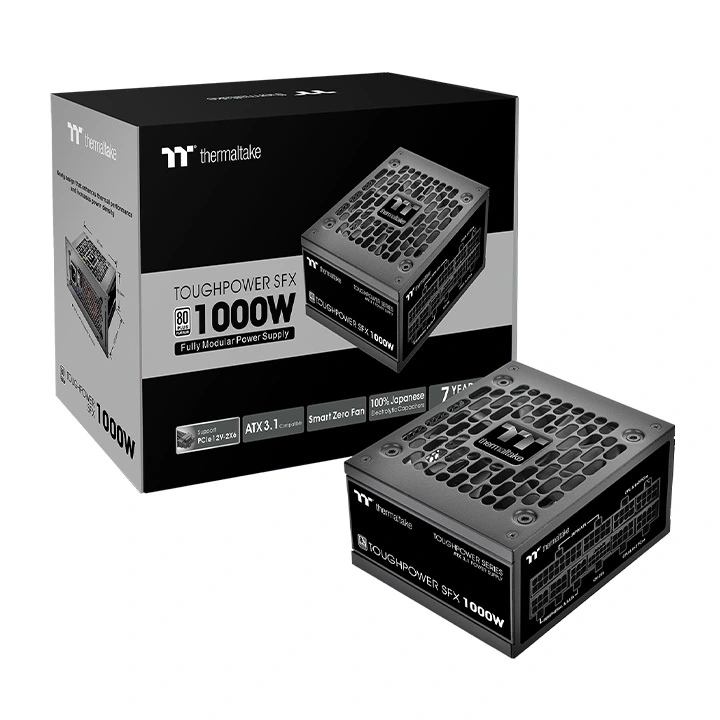 Блок питания Thermaltake Toughpower SFX 1000W Platinum, 1000Вт, 80+ Platinum, 90мм, модульный, черный, вид 7