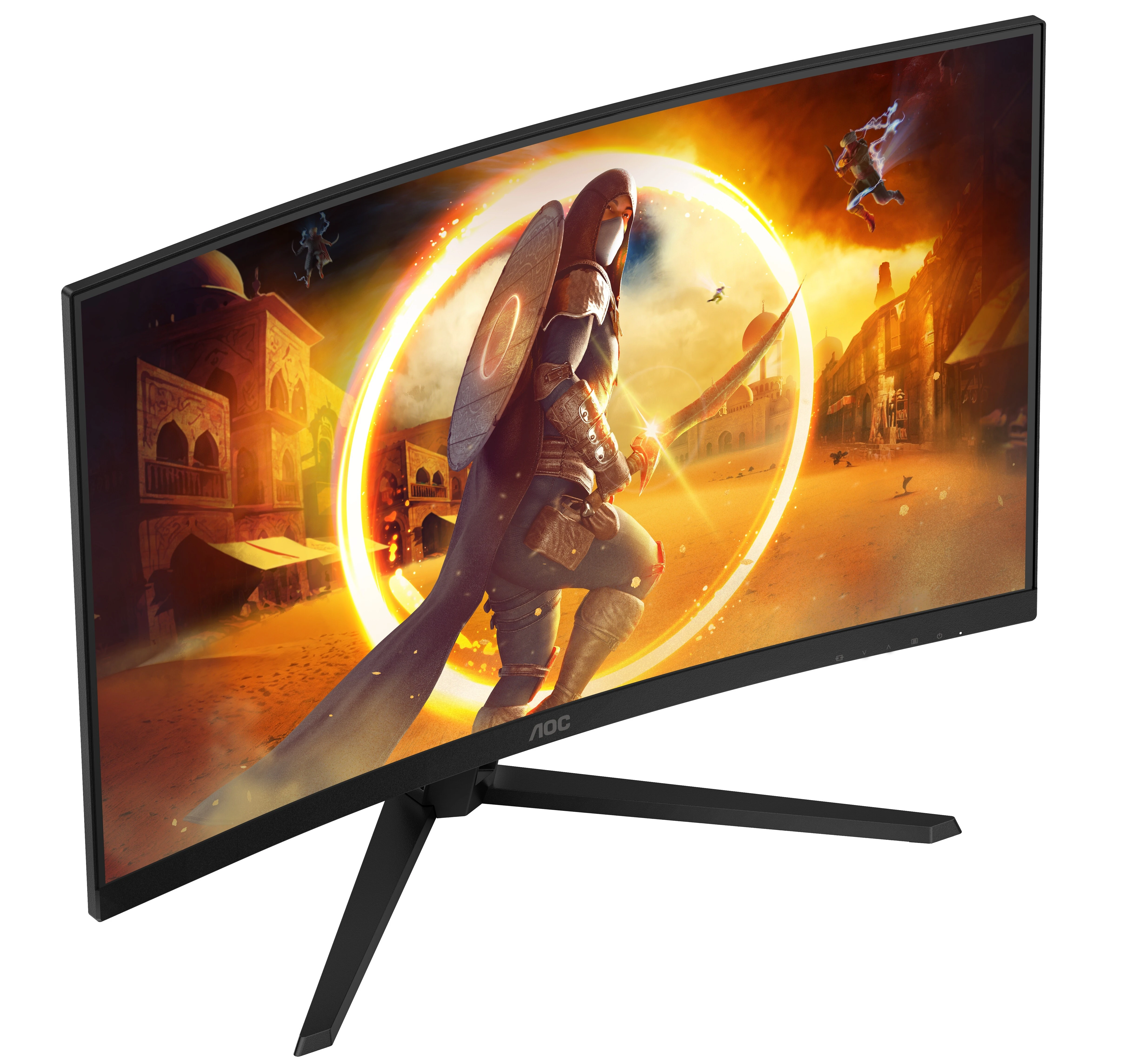 Монитор 32' AOC CQ32G4VE, VA 2560x1440, 180 Гц, 1 мс, 16:9, 300 кд/м², 2xHDMI, 1xDP, 1x3.5 мм, изогнутый R1500, черный, фото15