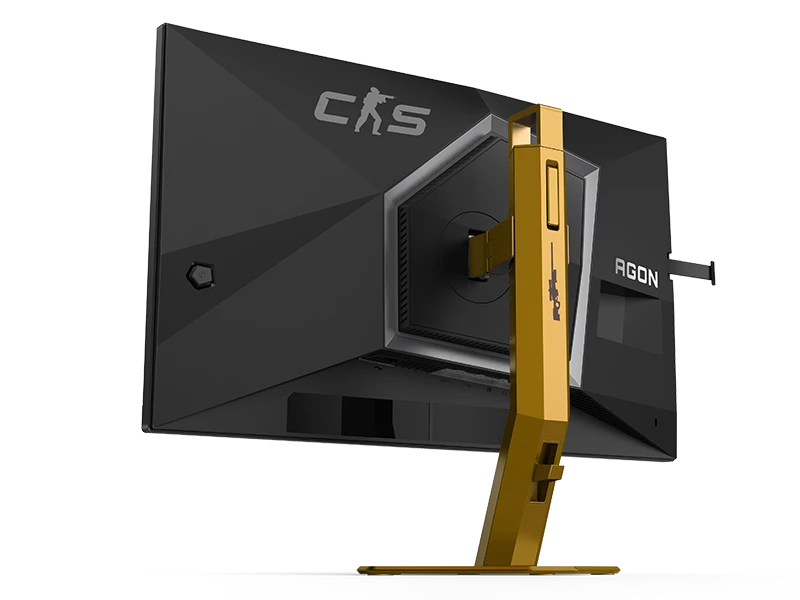 Монитор 24.1' AOC CS24A TN 1920x1080, 610 Гц, 0.3 мс, 16:9, 500 кд/м², 2xHDMI 2.1, DP 1.4, 3.5 Jack, USB Hub (4x USB 3.2), HDR10, FreeSync, черно-оранжевый, фото4