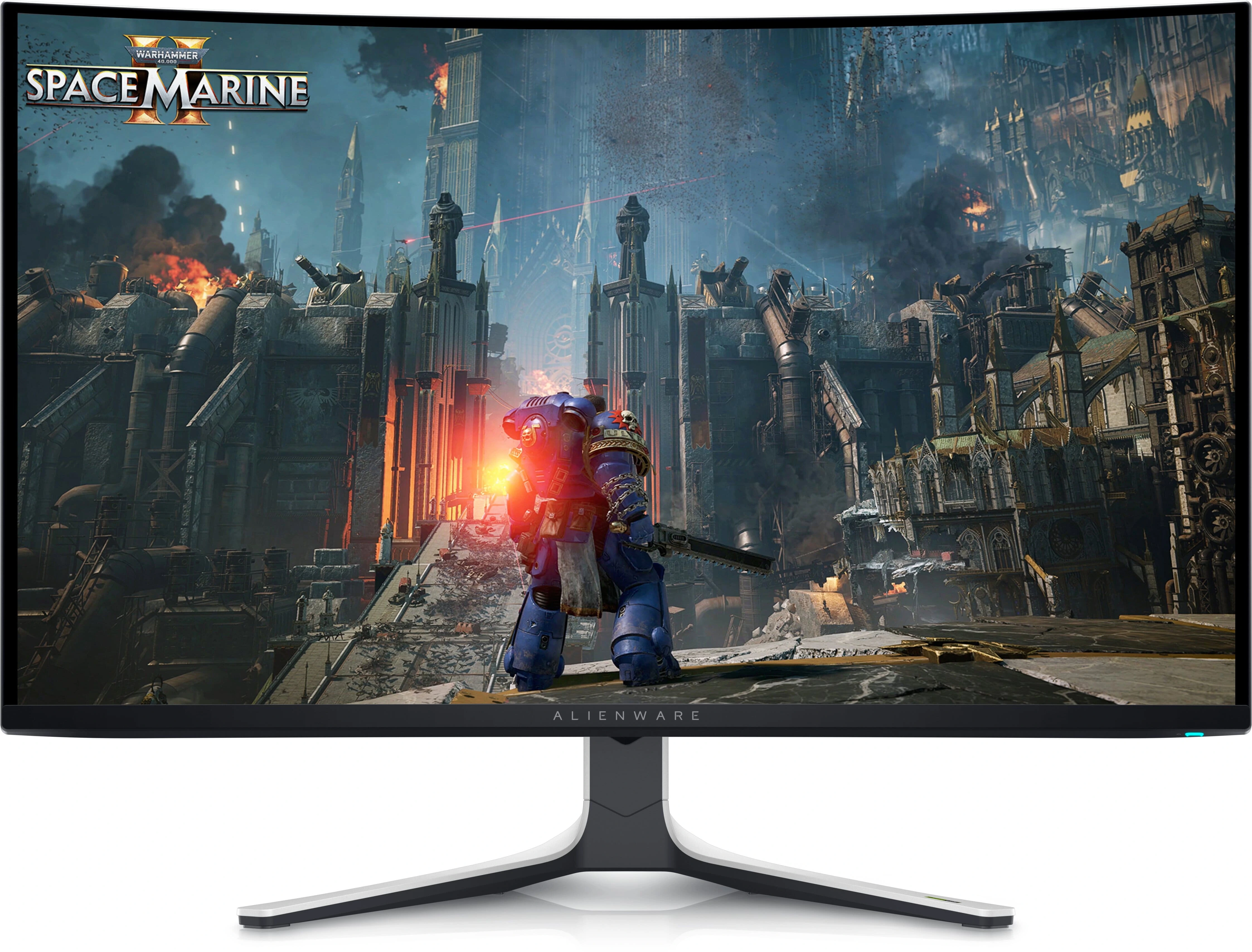 Монитор 31.6" Dell AW3225QF QD-OLED 3840x2160, 240 Гц, 0.03 мс, 16:9, 1000 кд/м², HDMI 2.1, DP 1.4, 4xUSB 3.0, HDR10, G-Sync Compatible, Adaptive-Sync, PIP, изогнутый экран (1700R), черный
