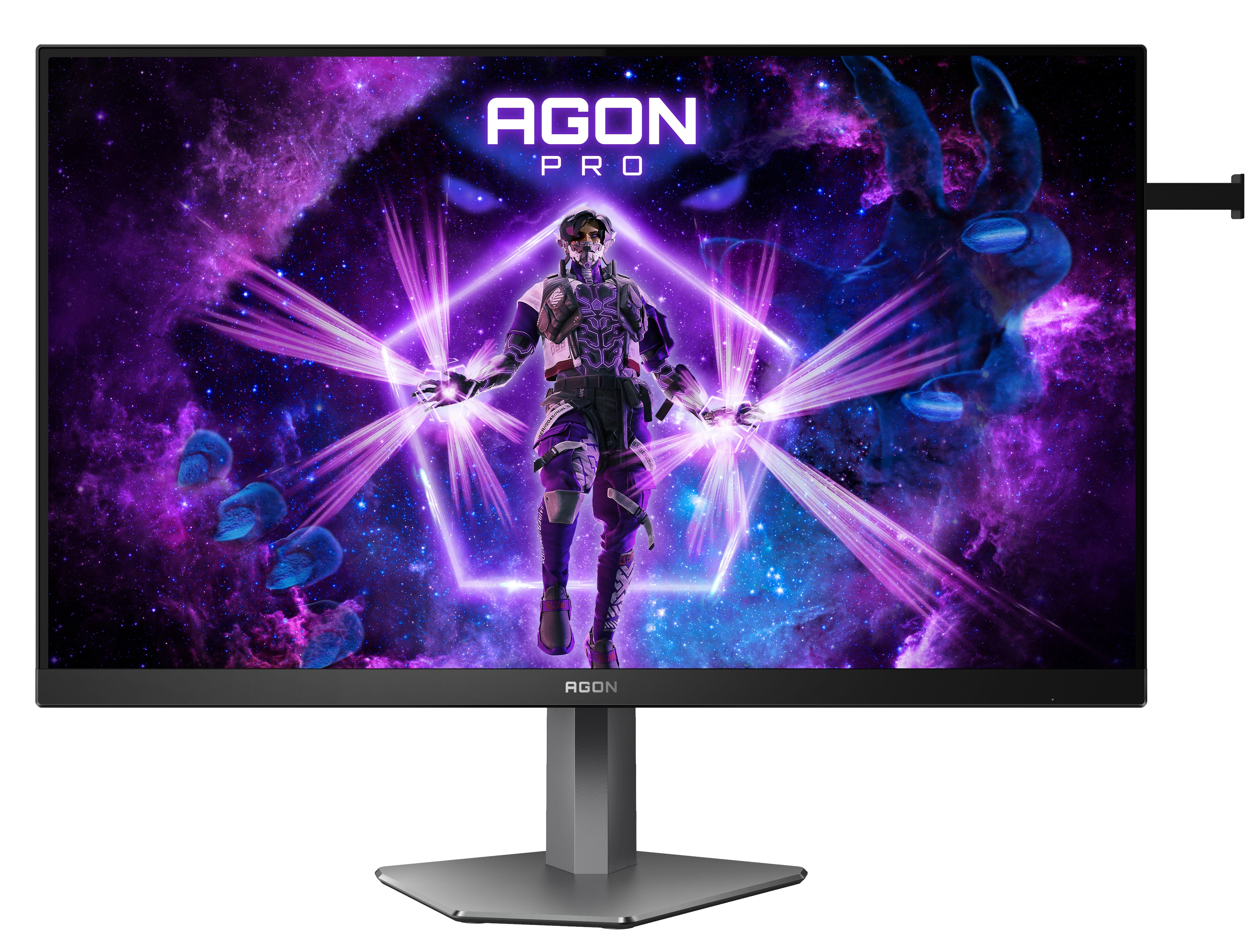 Монитор 24.1' AOC AGON PRO AG246FK TN 1920x1080, 540 Гц, 0.5 мс, 16:9, 400 кд/м², 2xHDMI 2.0, DP 1.4, 3.5 Jack, USB Hub (4x USB), HDR10, FreeSync Premium, черно-серый