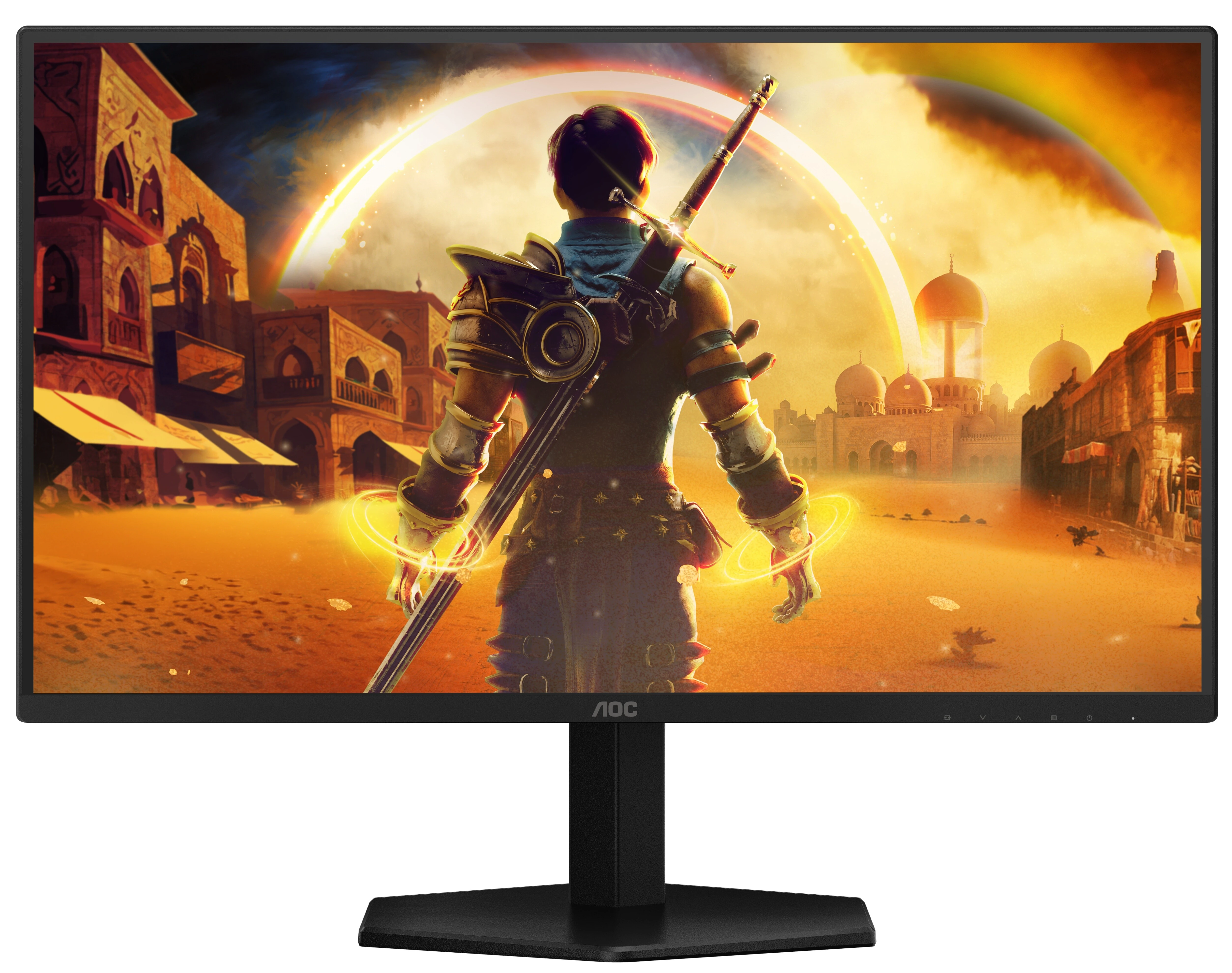 Монитор 27' AOC 27G42E Fast IPS 1920x1080, 180 Гц, 0.5 мс, 16:9, 300 кд/м², HDMI 2.0, DP 1.4, 3.5 Jack, Adaptive-Sync, HDR10, черный, фото2