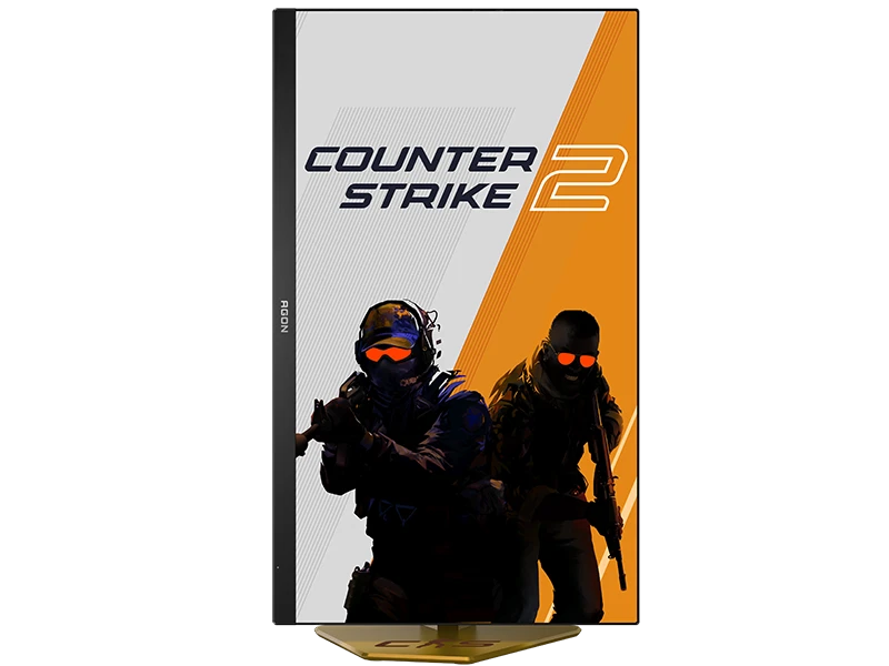 Монитор 24.1' AOC CS24A TN 1920x1080, 610 Гц, 0.3 мс, 16:9, 500 кд/м², 2xHDMI 2.1, DP 1.4, 3.5 Jack, USB Hub (4x USB 3.2), HDR10, FreeSync, черно-оранжевый, фото2