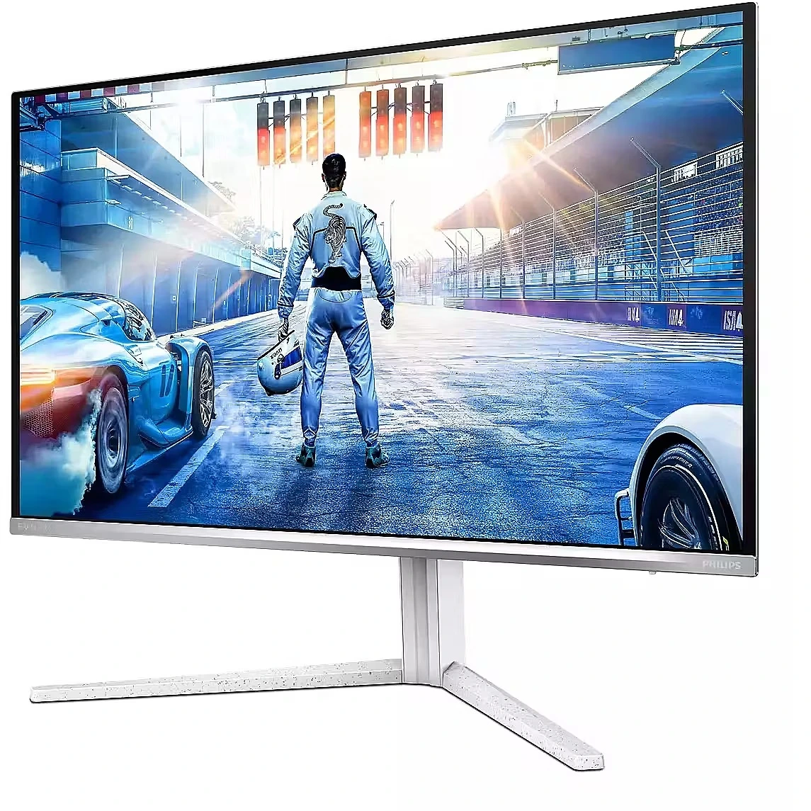 Монитор 26.5" Philips 27M2N6501L QD-OLED 2560x1440, 240 Гц, 0.03 мс, 16:9, 400 кд/м², 2xHDMI, DisplayPort, HDR, Flicker Free, белый, вид 3