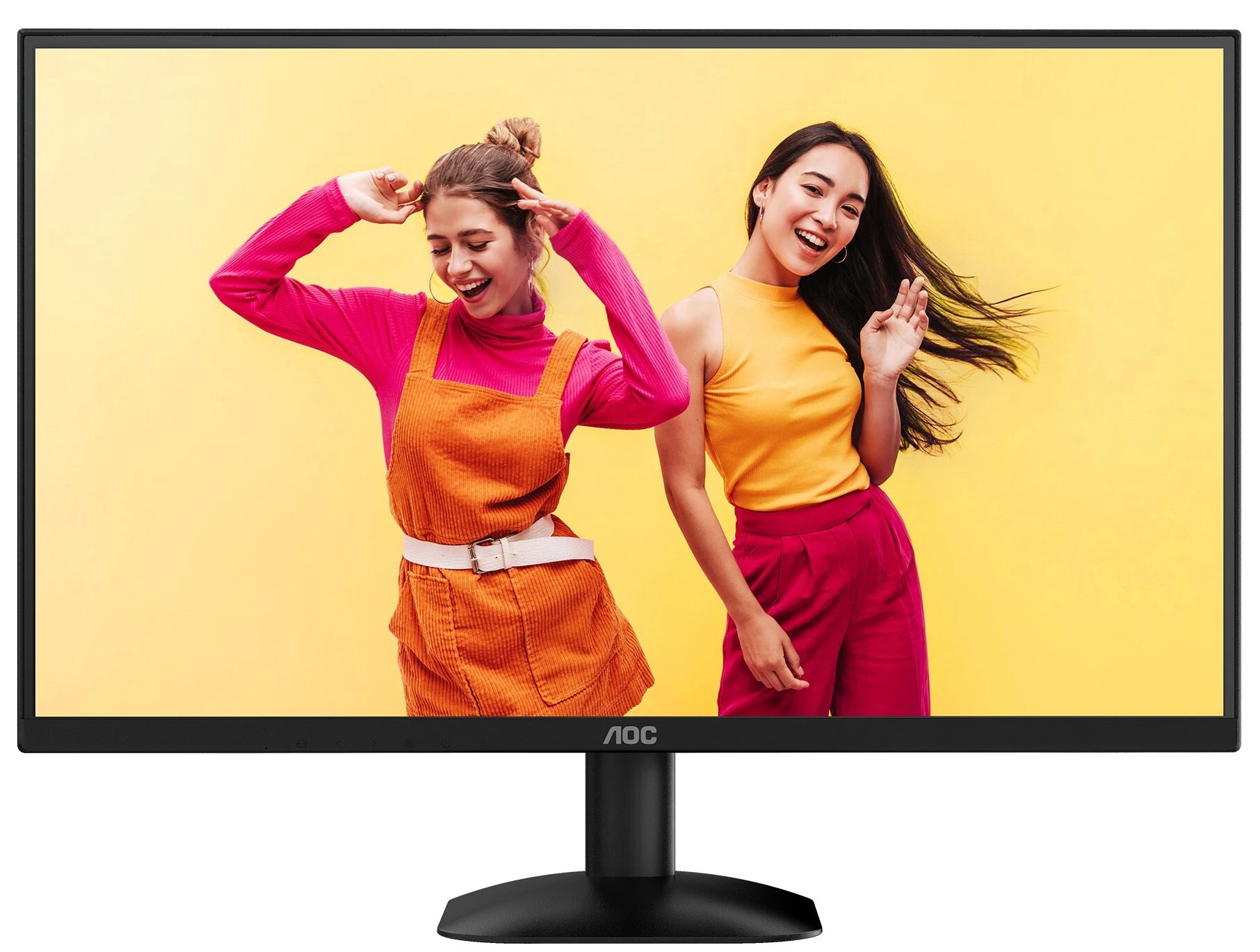Монитор 23.8' AOC Q24B35 IPS 2560x1440, 120 Гц, 4 мс, 16:9, 250 кд/м², HDMI 2.0, DP 1.4, HDR10, черный