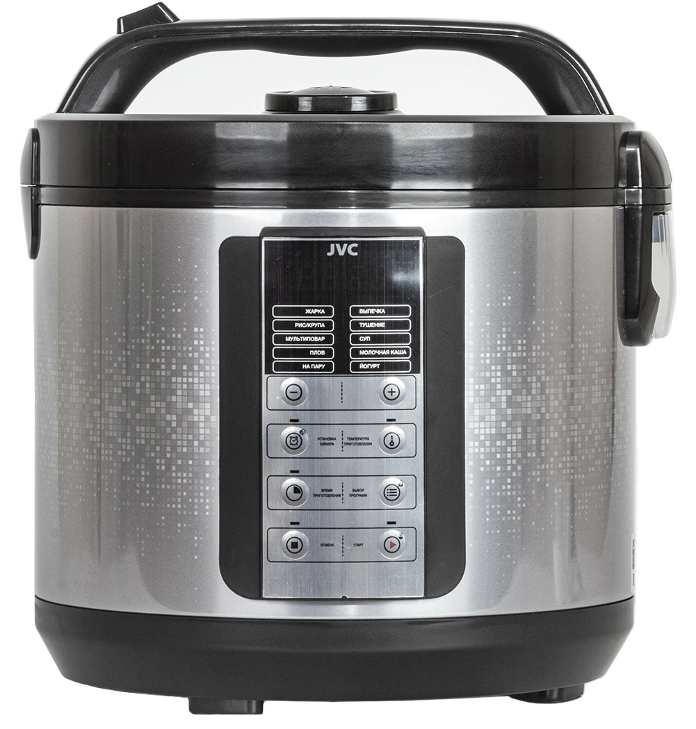 Мультиварка JVC JK-MC500 черный/серебристый, 4 л, 860 Вт, кнопки, 11 программ