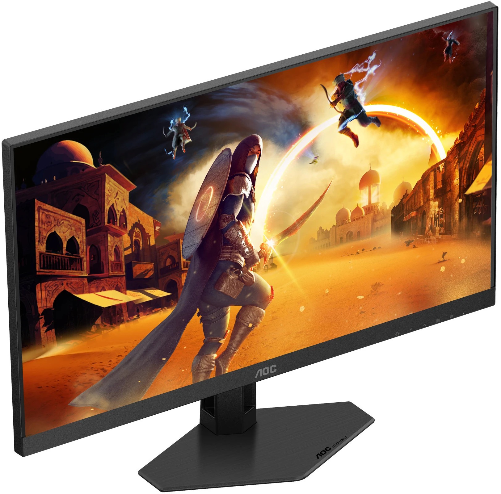 Монитор 27' AOC 27G4HRE Fast IPS 1920x1080, 200 Гц, 0.5 мс, 16:9, 300 кд/м², 2xHDMI 2.0, DP 1.4, 3.5 Jack, динамики (2x2 Вт), HDR10, черный, фото4