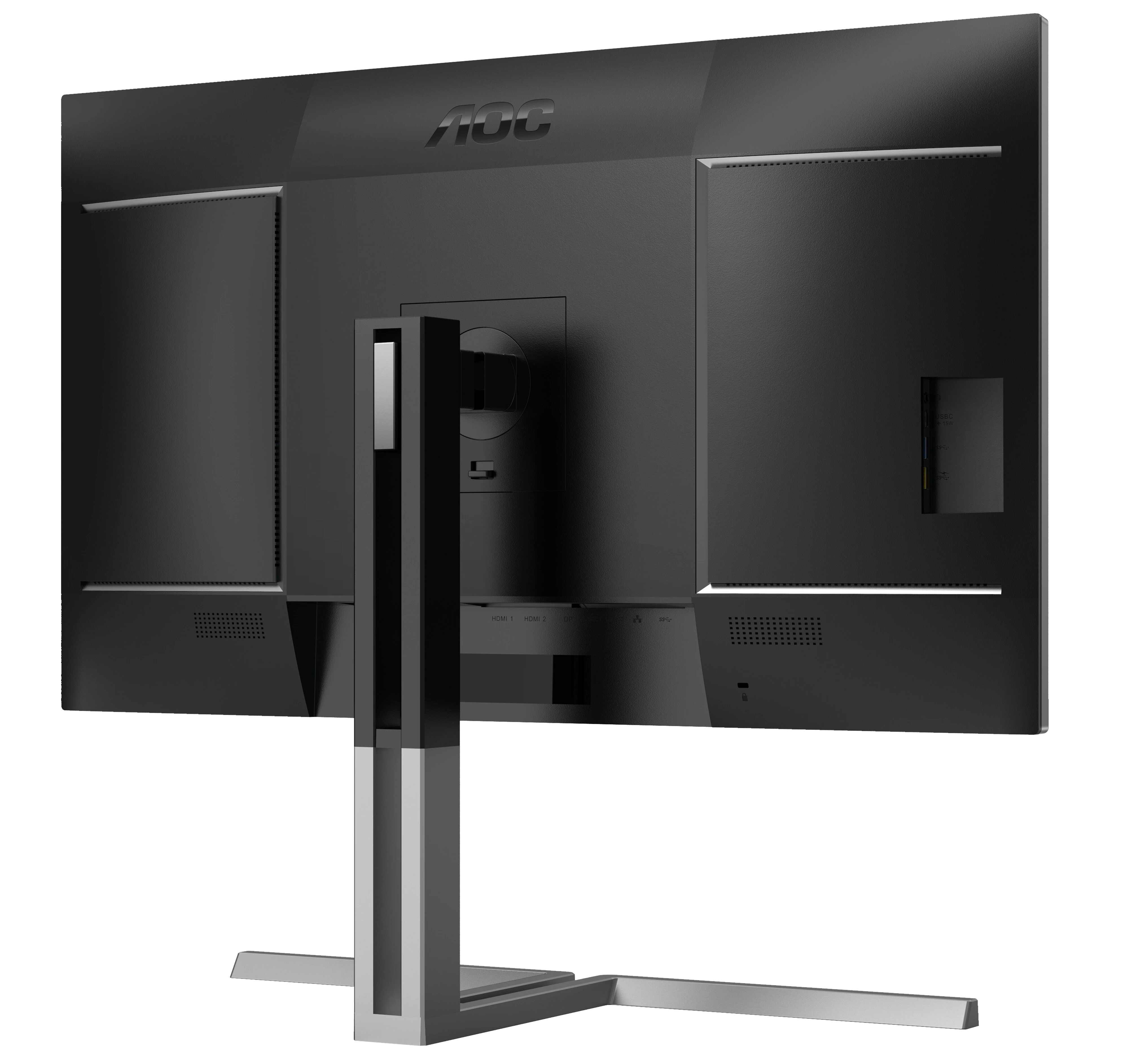 Монитор 31.5' AOC U32U3CV IPS 3840x2160, 60 Гц, 4 мс, 16:9, 400 кд/м², 2xHDMI 2.0, DP 1.4, USB-C, 3.5 Jack, USB Hub (4x USB 3.2), динамики (2x3 Вт), HDR10, Adaptive-Sync, черный, фото10