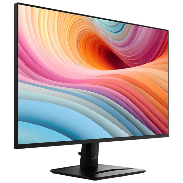 Монитор 27' MSI PRO MP275 E2 IPS 1920x1080, 120 Гц, 4 мс (1 мс MPRT), 16:9, 300 кд/м², VGA, HDMI 2.0, DP 1.2a, 3.5 Jack, динамики (2×2 Вт), Adaptive-Sync, черный
