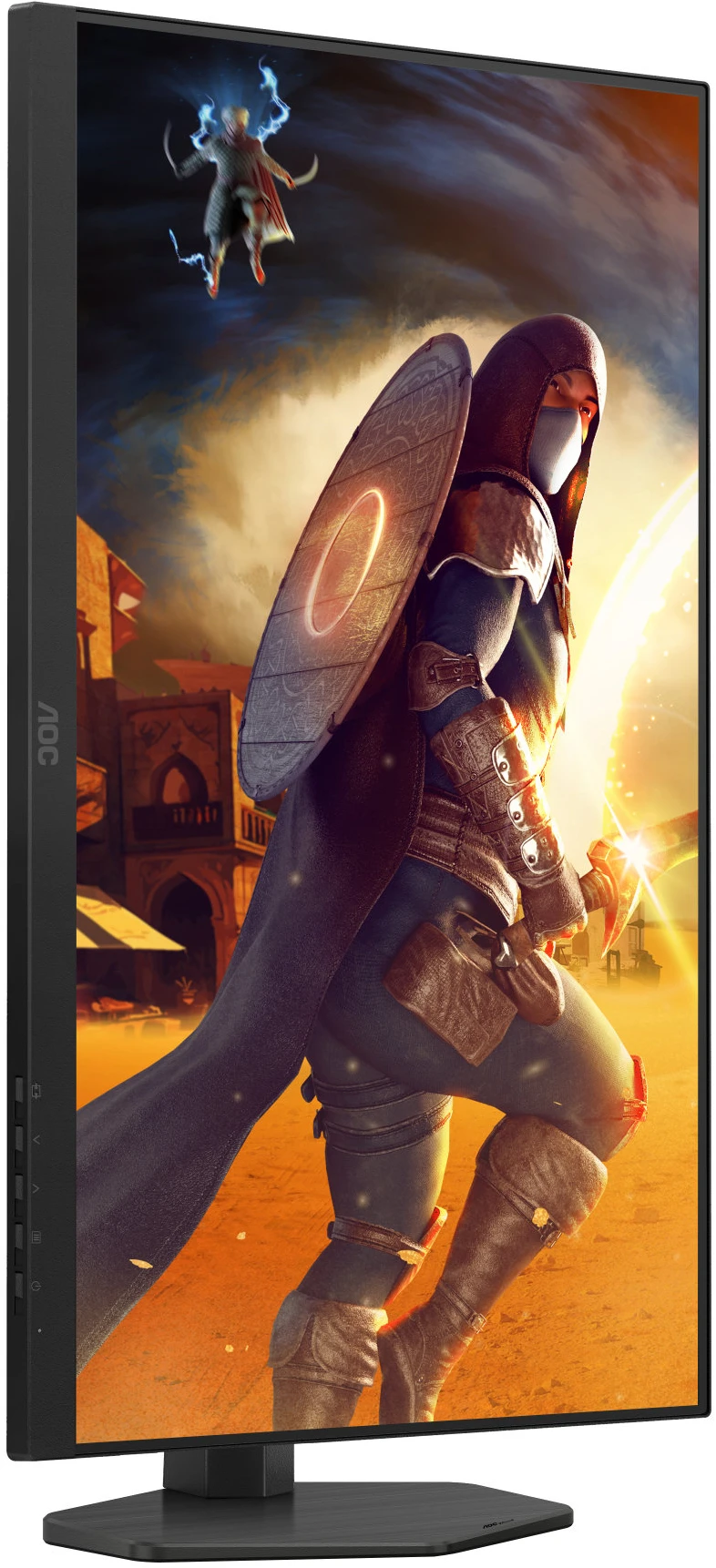 Монитор 27' AOC Q27G4ZR IPS 2560x1440, 240 Гц, 1 мс, 16:9, 400 кд/м², 2xHDMI 2.0, DP 1.4, 3.5 Jack, динамики (2x2 Вт), FreeSync Premium, G-Sync Compatible, черный/красный, фото4