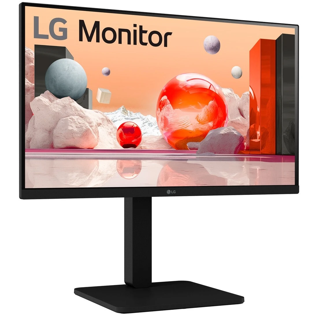 Монитор 23.8' LG 24BA450-B IPS 1920x1080, 100 Гц, 5 мс, 16:9, 250 кд/м², HDMI 1.4, DP 1.2, VGA, 3.5 Jack, динамики (2x2 Вт), черный, фото3