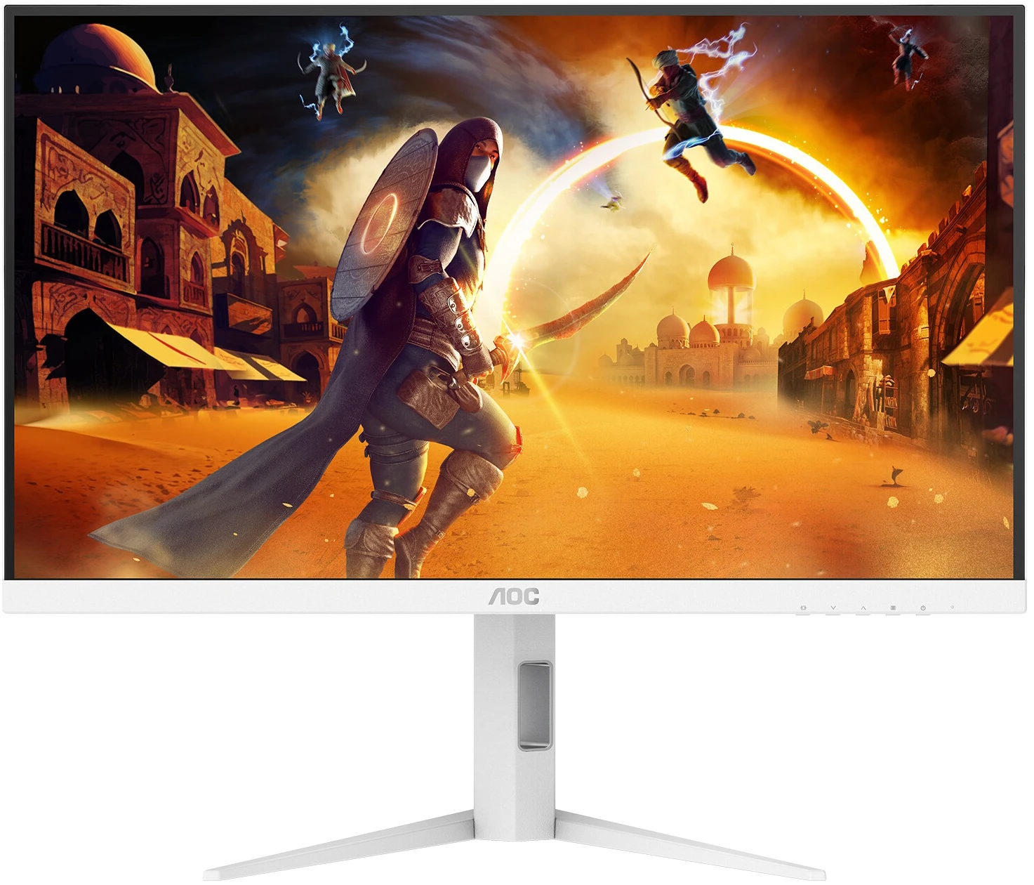 Монитор 27' AOC Q27G4/WS Fast IPS 2560x1440, 200 Гц, 1 мс, 16:9, 450 кд/м², DP 1.4, HDMI 2.0, DisplayHDR 400, белый
