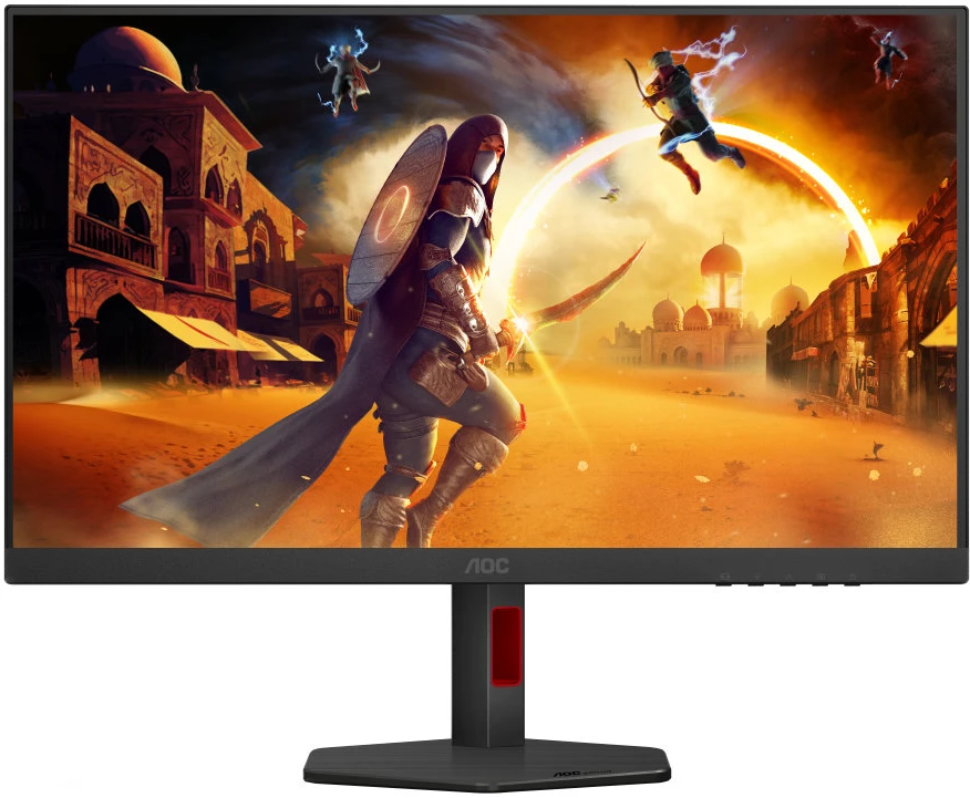 Монитор 27' AOC Q27G4ZR IPS 2560x1440, 240 Гц, 1 мс, 16:9, 400 кд/м², 2xHDMI 2.0, DP 1.4, 3.5 Jack, динамики (2x2 Вт), FreeSync Premium, G-Sync Compatible, черный/красный