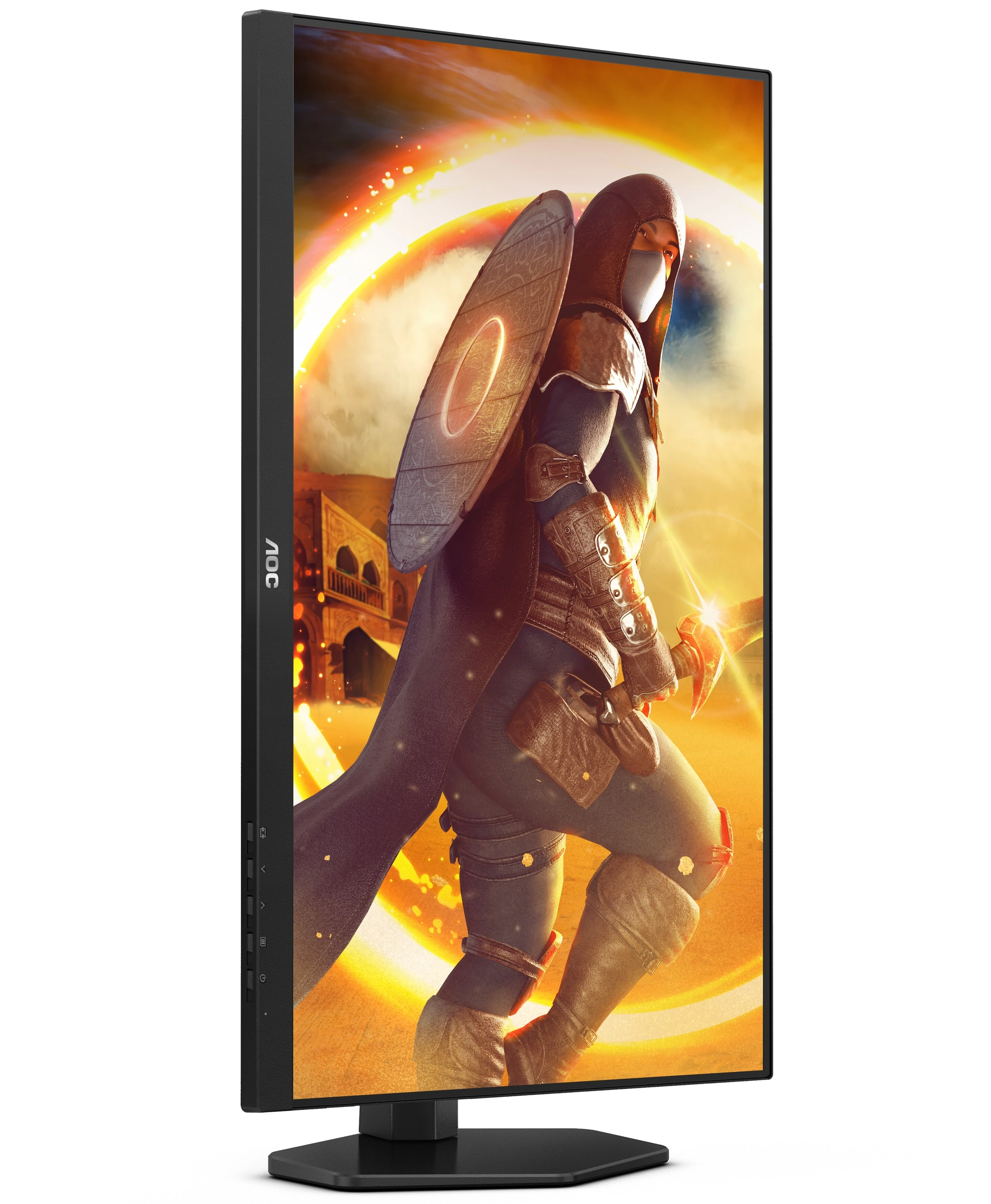 Монитор 27' AOC Q27G4XY Fast VA 2560x1440, 180 Гц, 0.3 мс (MPRT), 16:9, 450 кд/м², 2×HDMI 2.0, DP 1.4, 3.5 Jack, HDR10 (DisplayHDR 400), FreeSync, черный с красным, фото5