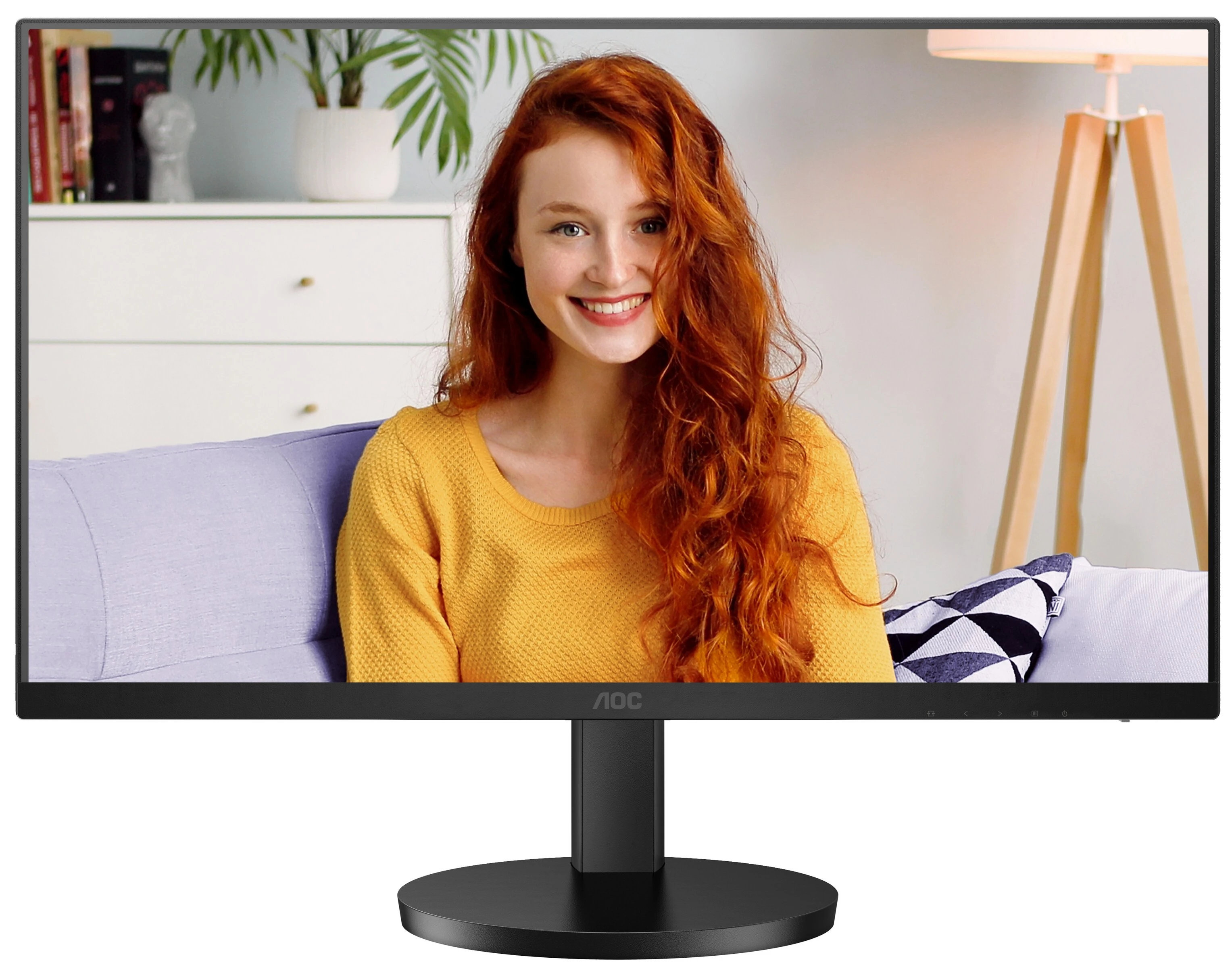 Монитор 27' AOC U27B3AF IPS 3840x2160, 60 Гц, 4 мс, 16:9, 350 кд/м², DP 1.4, HDMI 2.0, 3.5 Jack, Adaptive-Sync, HDR10, динамики (2x2 Вт), черный, фото 1