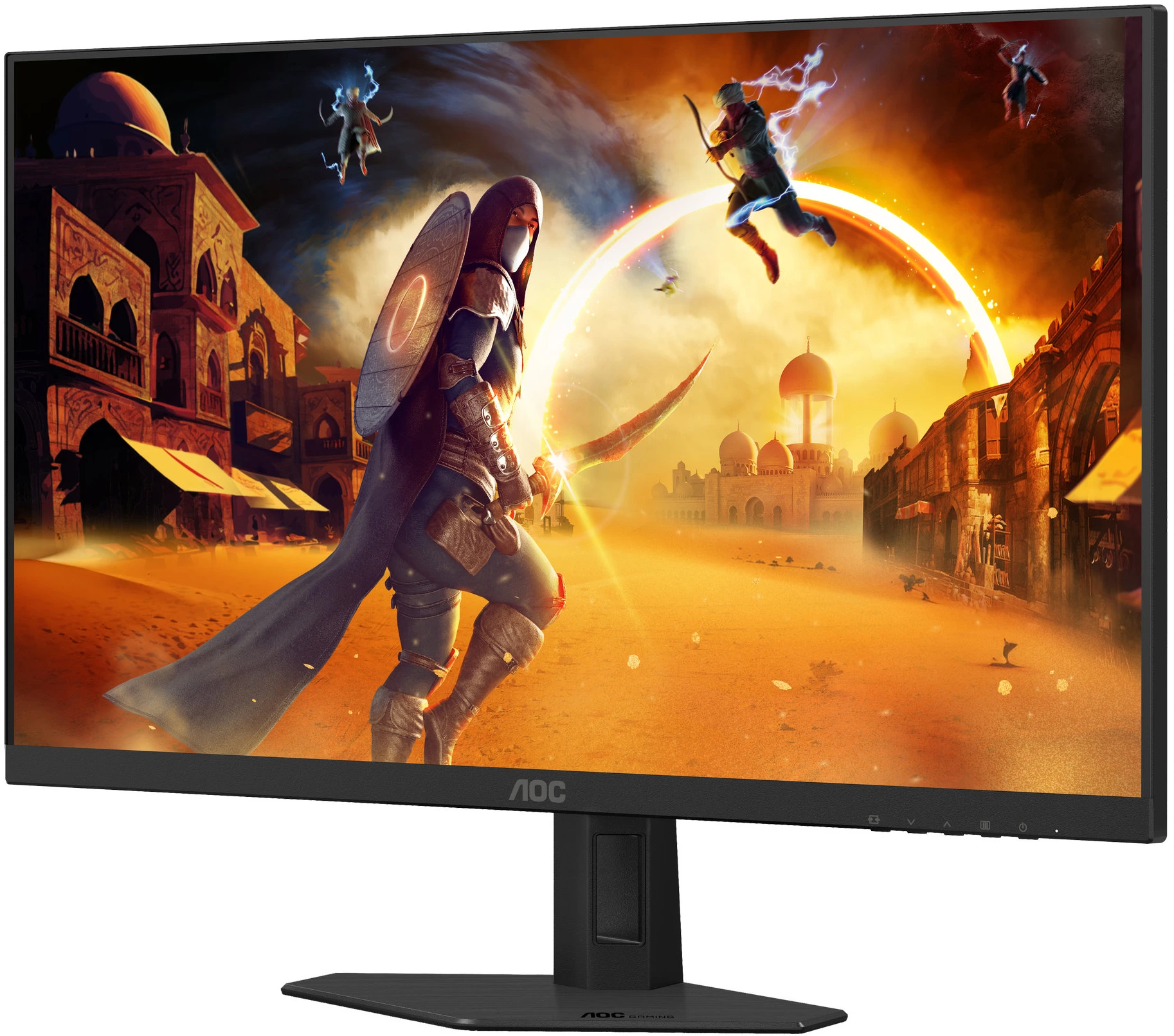 Монитор 27' AOC 27G4HRE Fast IPS 1920x1080, 200 Гц, 0.5 мс, 16:9, 300 кд/м², 2xHDMI 2.0, DP 1.4, 3.5 Jack, динамики (2x2 Вт), HDR10, черный, фото3