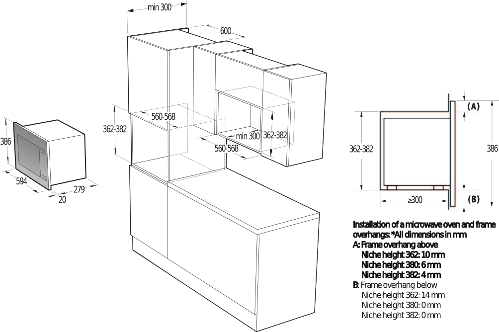 Встраиваемая микроволновая печь Gorenje BM201SG3BG черный, 20 л, 800 Вт, переключатели - сенсор, фото10