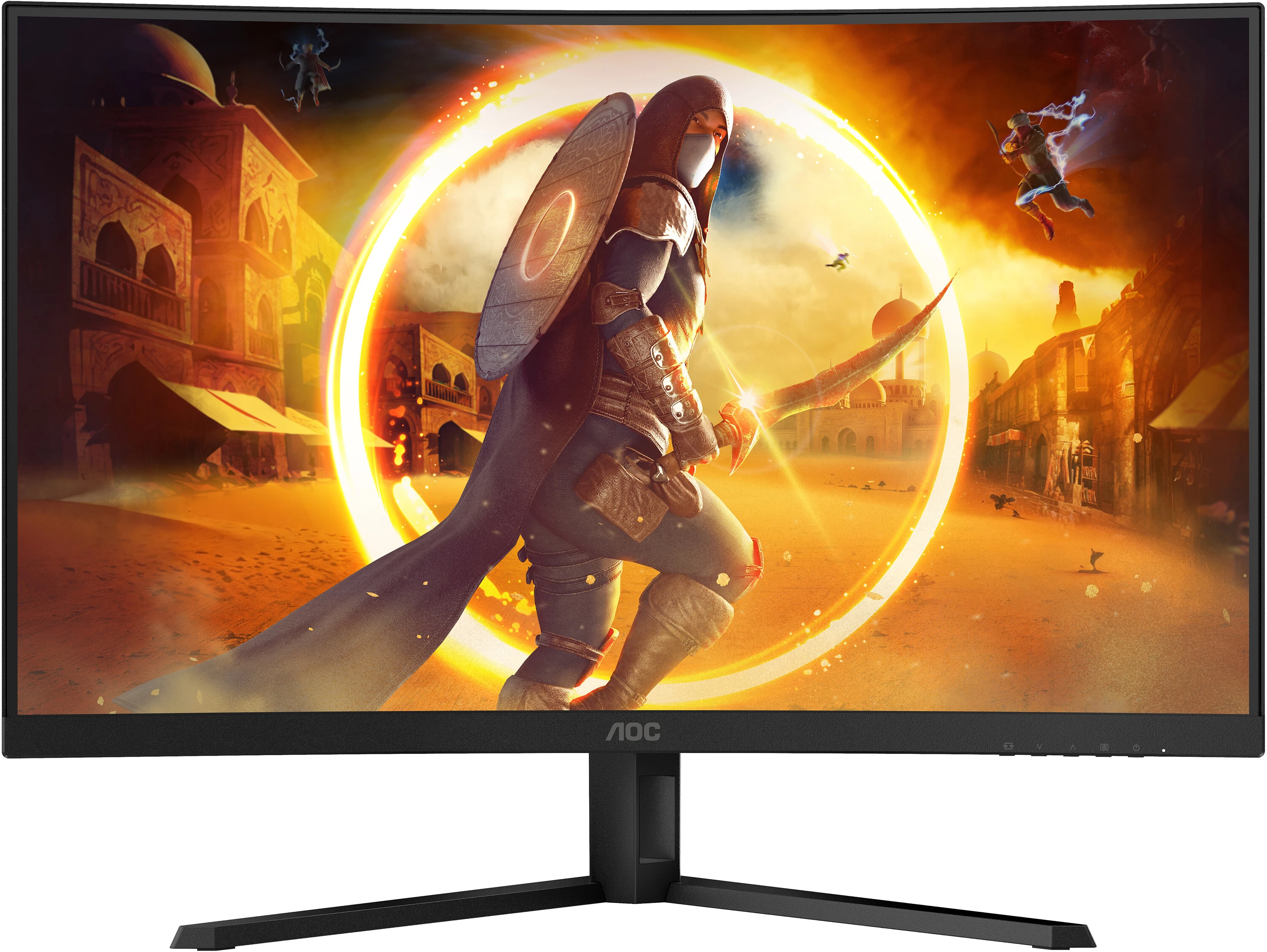 Монитор 32' AOC CQ32G4VE, VA 2560x1440, 180 Гц, 1 мс, 16:9, 300 кд/м², 2xHDMI, 1xDP, 1x3.5 мм, изогнутый R1500, черный, фото12