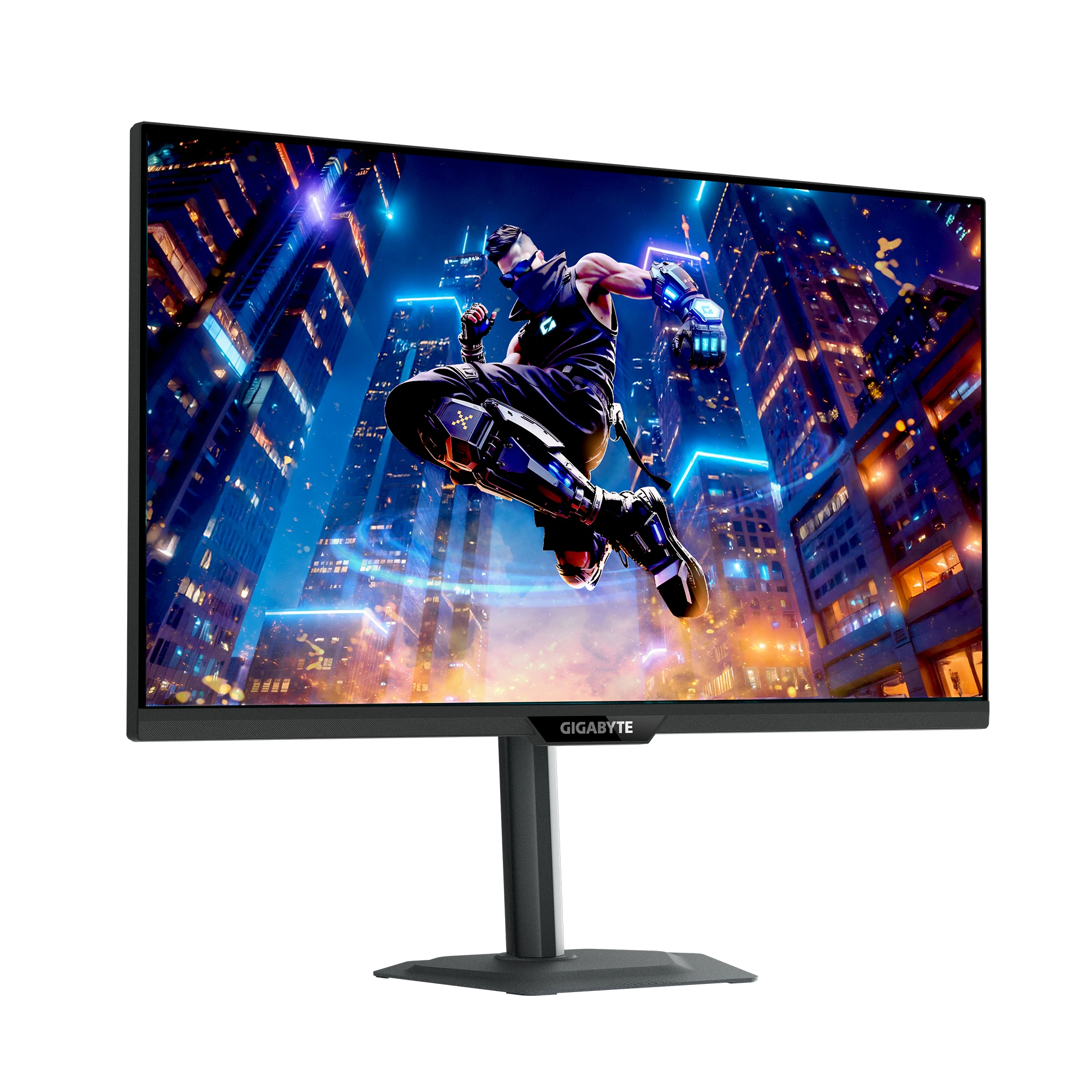 Монитор 27' Gigabyte M27UP EK IPS 3840x2160, 160 Гц, 1 мс, 16:9, 350 кд/м², 2xHDMI 2.1, DP 1.4, USB-C, USB Hub (4x USB 3.2), 3.5 Jack, динамики (2x5 Вт), DisplayHDR 400, FreeSync Premium, G-Sync Compatible, VESA 100x100, черный, фото3