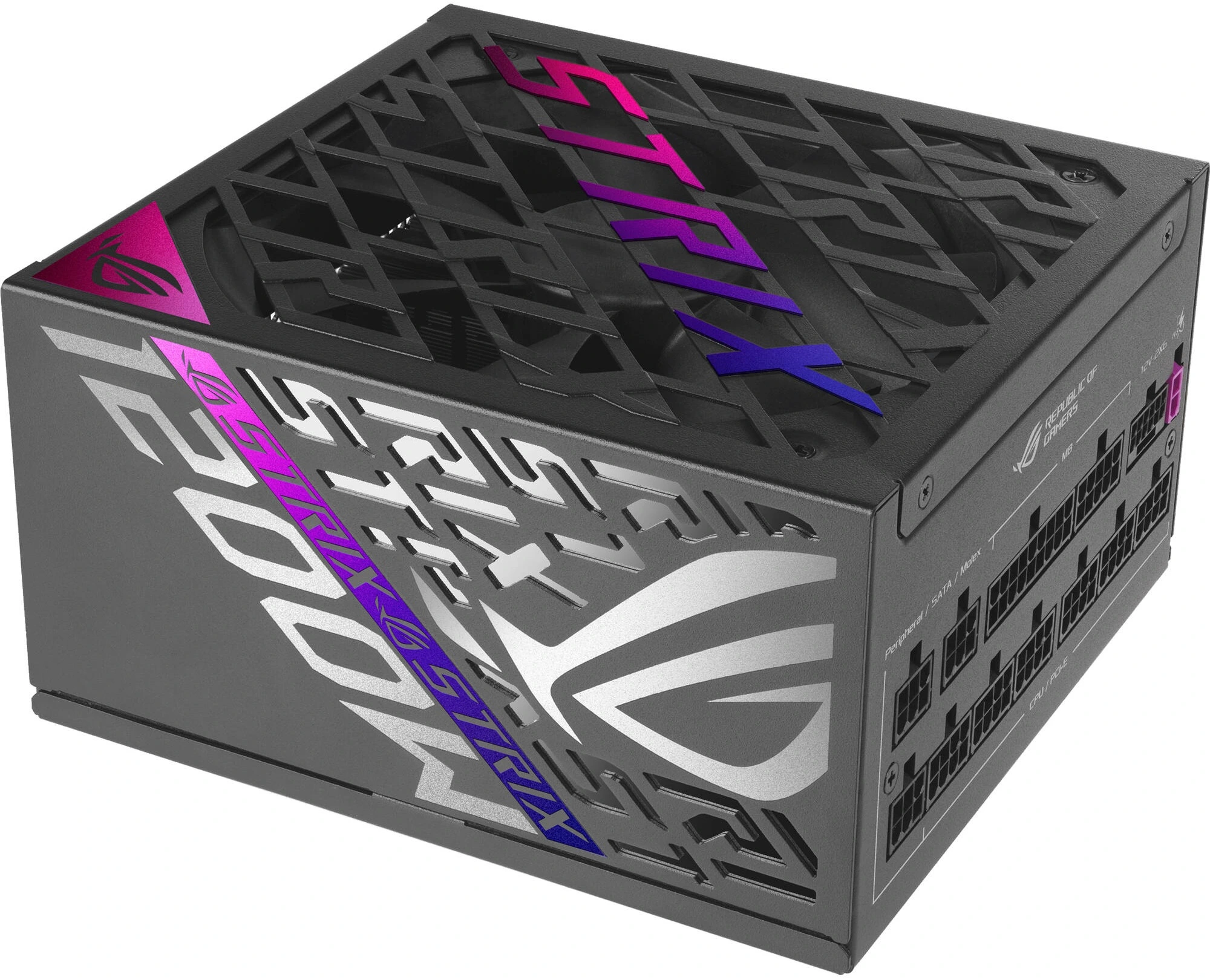 Блок питания ASUS ROG Strix 1200W Platinum, 1200Вт, 80+ Platinum, 135мм, модульный, черный