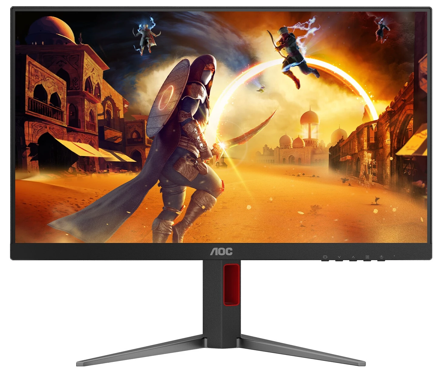 Монитор 23.8' AOC 24G4H IPS 1920x1080, 200 Гц, 0.3 мс (MPRT), 16:9, 300 кд/м², HDR10, HDMI 2.0, DP 1.4, 3.5 Jack, FreeSync, черный, фото7