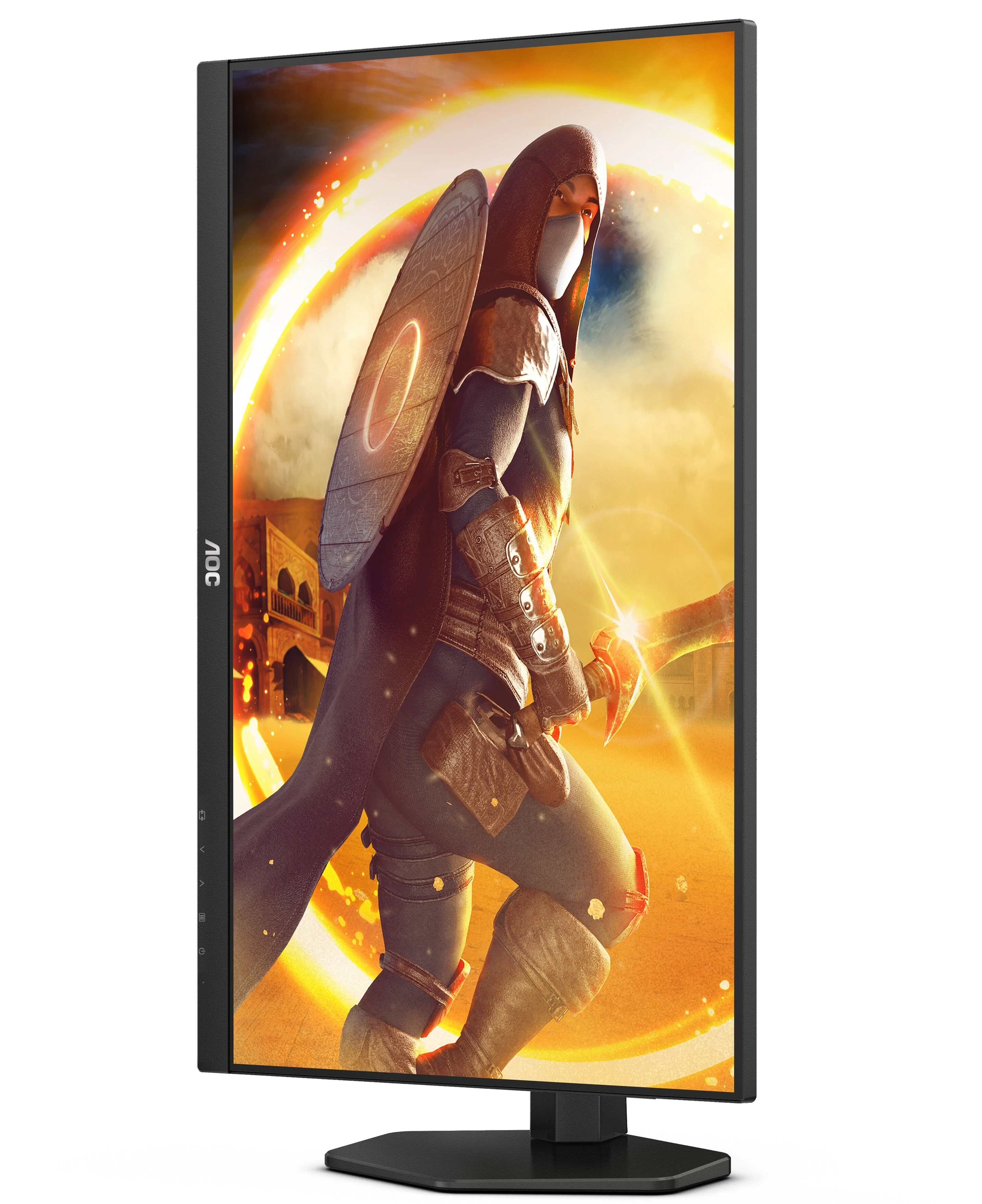 Монитор 27' AOC Q27G4XY Fast VA 2560x1440, 180 Гц, 0.3 мс (MPRT), 16:9, 450 кд/м², 2×HDMI 2.0, DP 1.4, 3.5 Jack, HDR10 (DisplayHDR 400), FreeSync, черный с красным, фото6