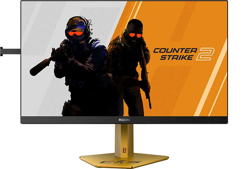 Монитор 24.1' AOC CS24A TN 1920x1080, 610 Гц, 0.3 мс, 16:9, 500 кд/м², 2xHDMI 2.1, DP 1.4, 3.5 Jack, USB Hub (4x USB 3.2), HDR10, FreeSync, черно-оранжевый