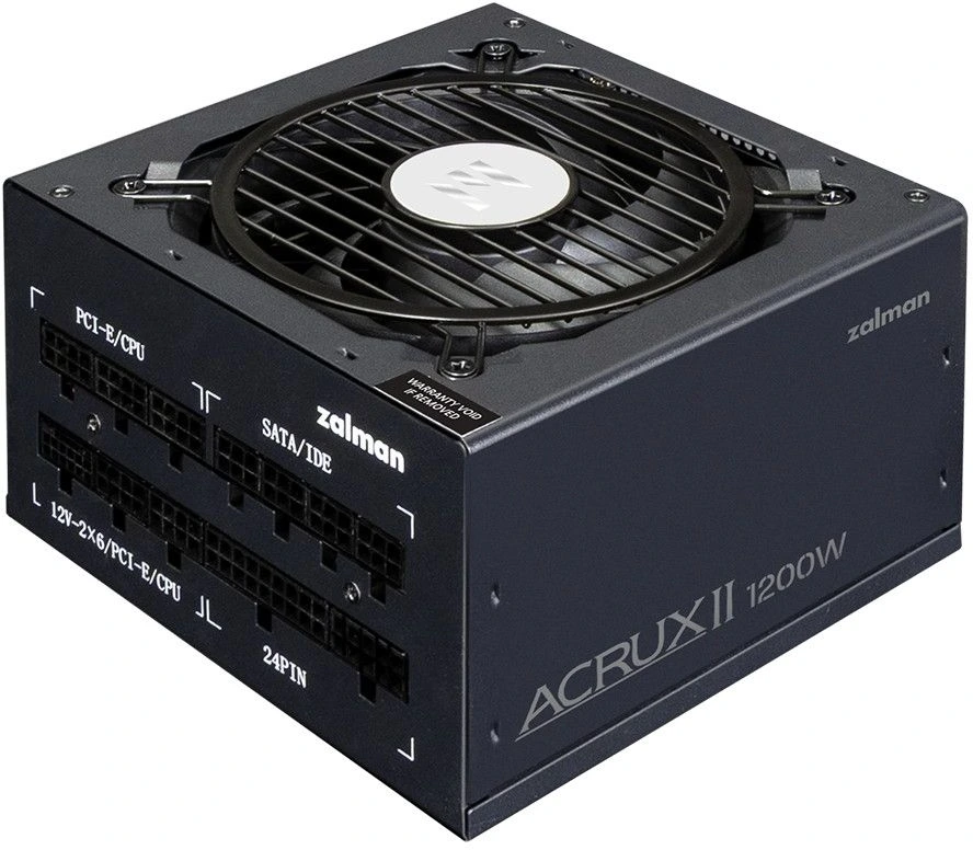 Блок питания Zalman ZM1200-ARX2 1200W, 1200Вт, 80+ Platinum, 120мм, модульный, черный