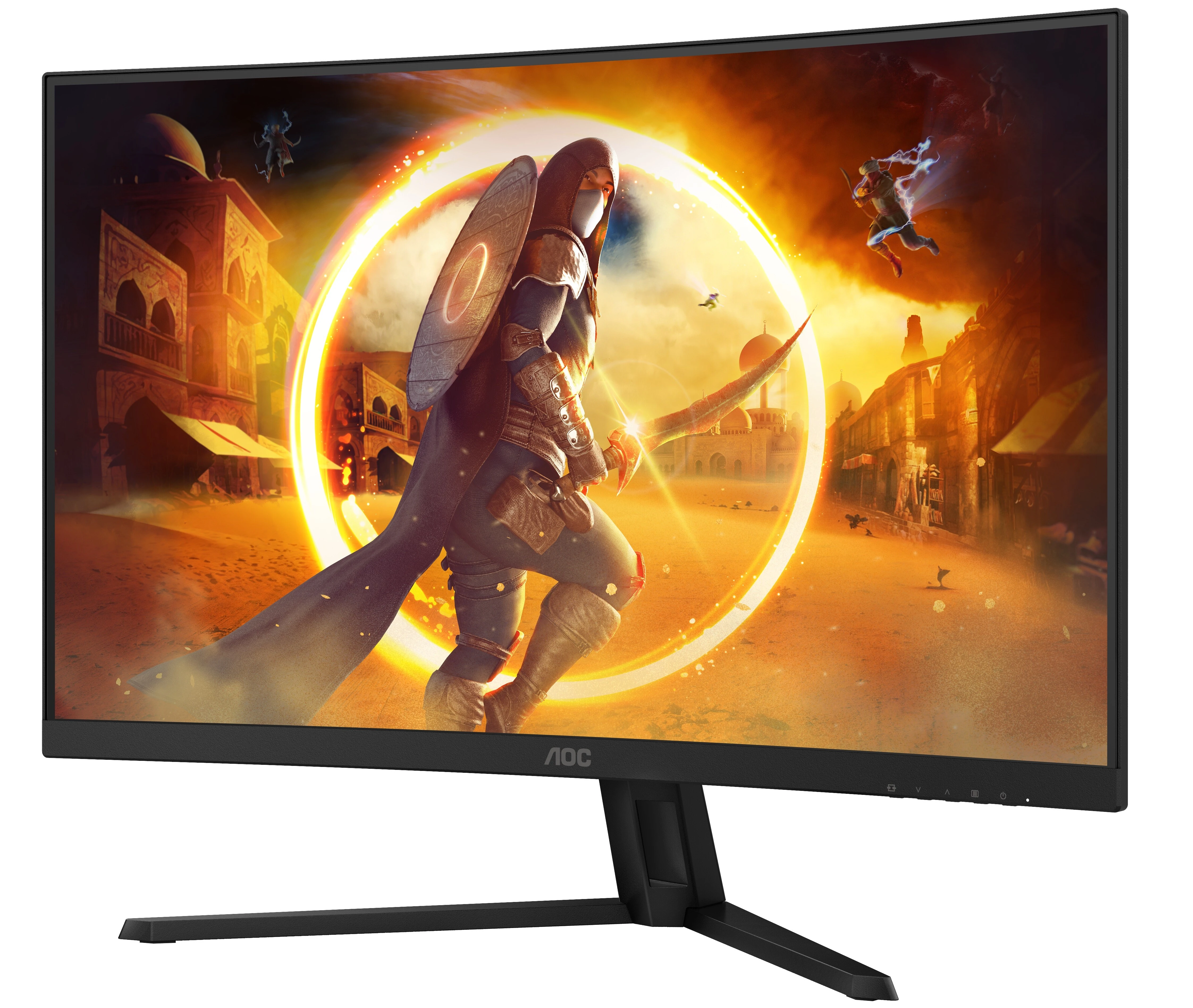 Монитор 32' AOC CQ32G4VE, VA 2560x1440, 180 Гц, 1 мс, 16:9, 300 кд/м², 2xHDMI, 1xDP, 1x3.5 мм, изогнутый R1500, черный, фото14