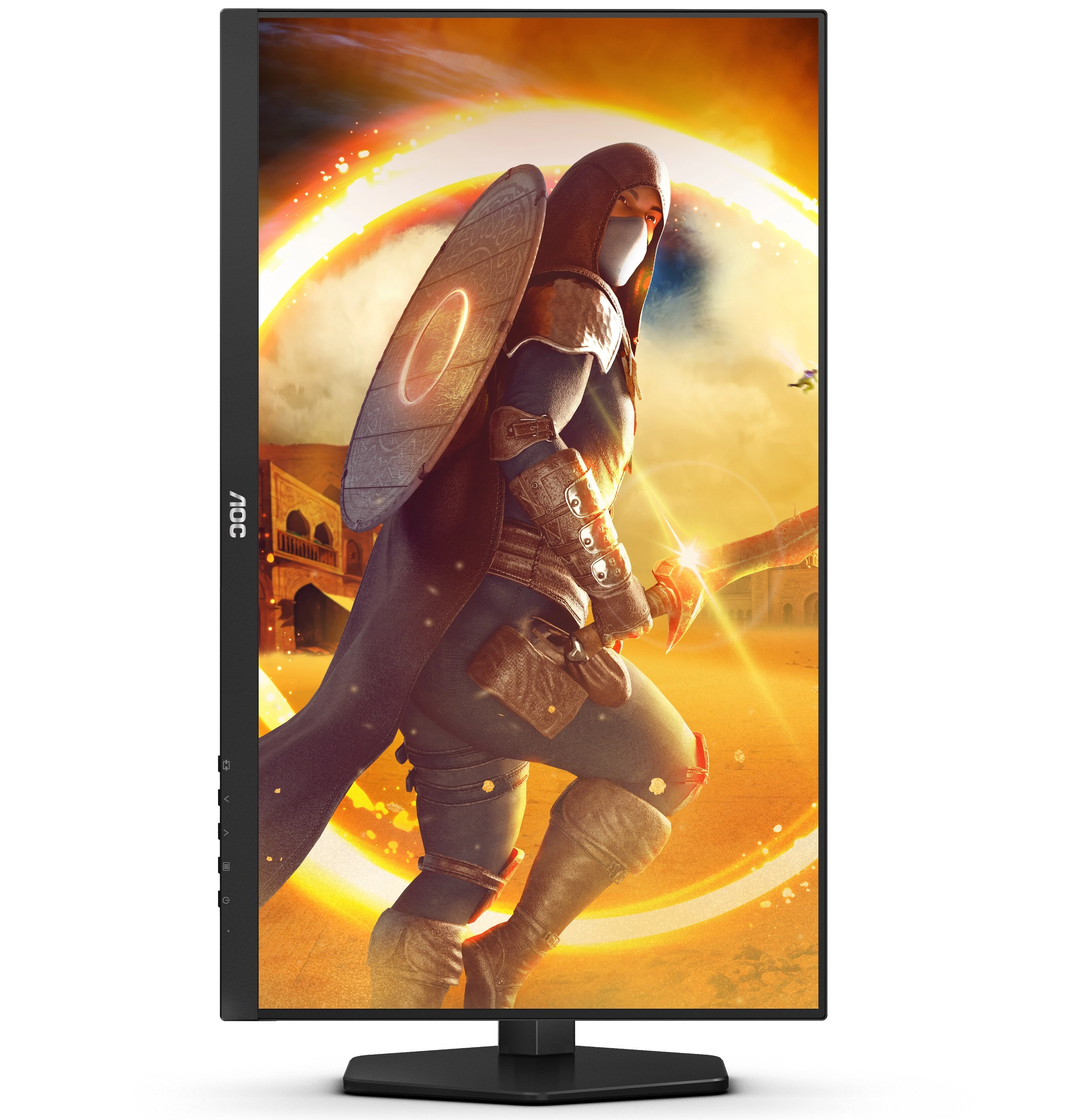 Монитор 27' AOC Q27G4XY Fast VA 2560x1440, 180 Гц, 0.3 мс (MPRT), 16:9, 450 кд/м², 2×HDMI 2.0, DP 1.4, 3.5 Jack, HDR10 (DisplayHDR 400), FreeSync, черный с красным, фото4