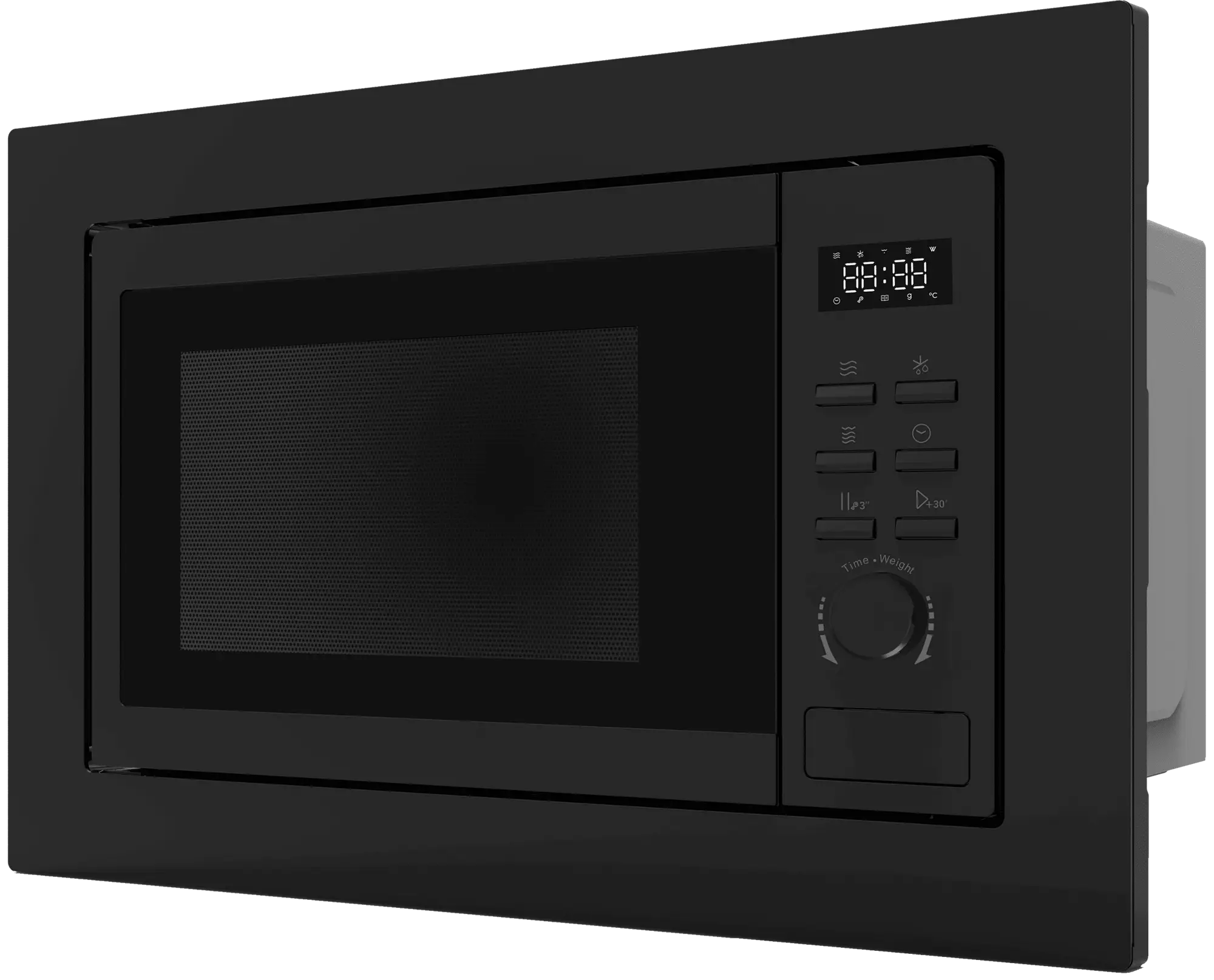 Встраиваемая микроволновая печь Candy CMXBDG207B черный, 20 л, 700 Вт, переключатели - кнопки, поворотный механизм