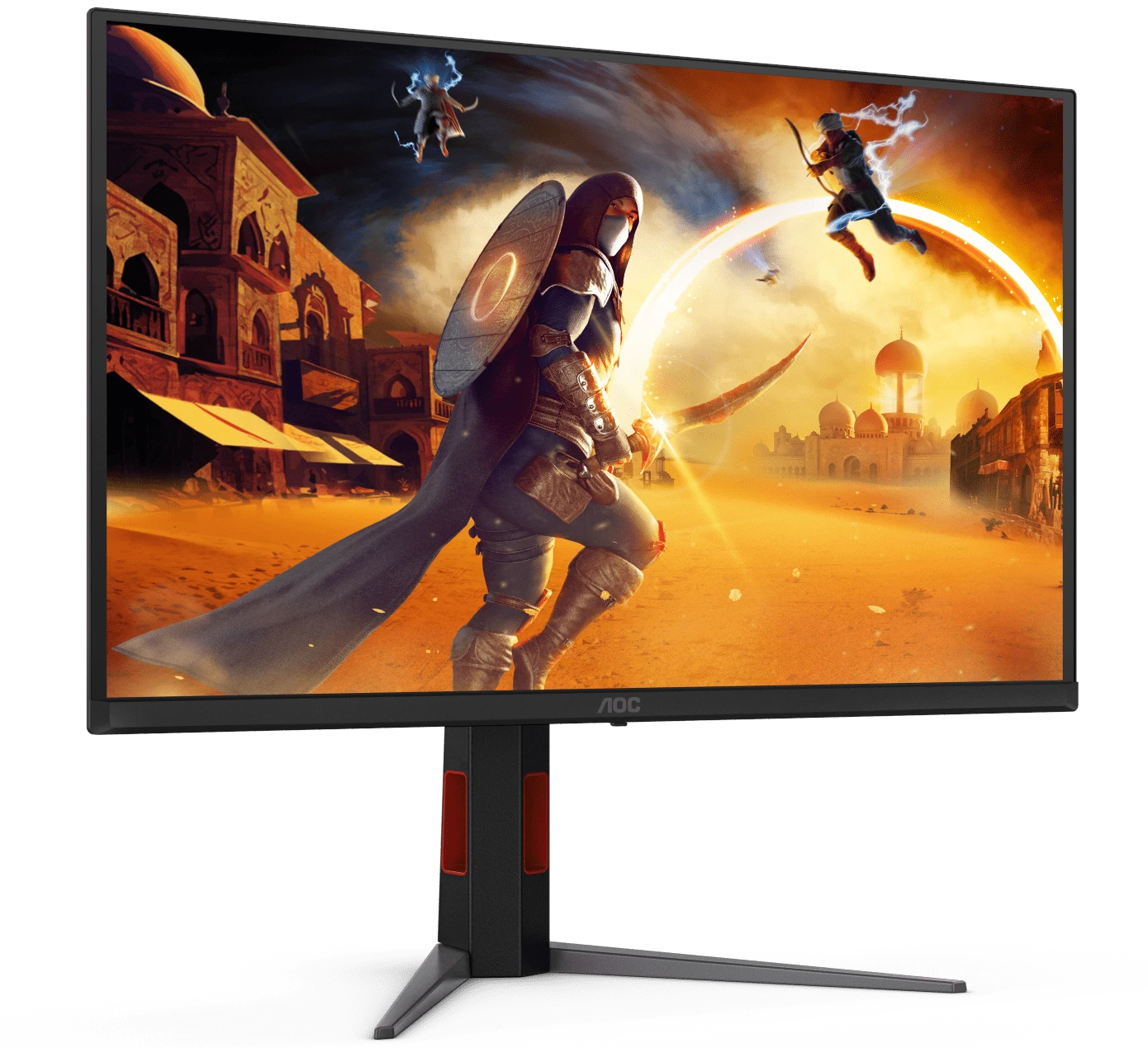 Монитор 27' AOC Q27G4ZD QD-OLED 2560x1440, 240 Гц, 0.03 мс, 16:9, 1000 кд/м² (пиковая), DisplayHDR True Black 400, DP 1.4, HDMI 2.0, USB Hub (4x USB 3.2), 3.5 Jack, Adaptive-Sync, черный, фото2