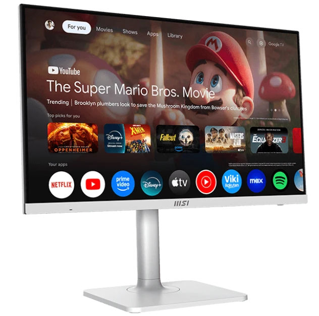 Монитор 27' MSI Modern MD272UPSW IPS 3840x2160, 75 Гц, 4 мс, 16:9, 300 кд/м², DP 1.4a, HDMI 2.0b, USB-C, 3.5 Jack, USB Hub (2x USB 3.0), Adaptive-Sync, динамики (2x3 Вт), белый, фото2