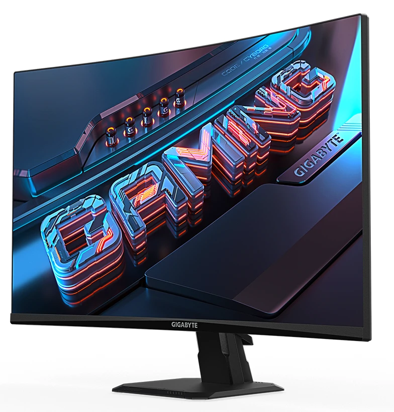 Монитор 27' Gigabyte GS27FC EK VA 1920x1080, 180 Гц, 1 мс (MPRT), 16:9, 250 кд/м², 3000:1, изогнутый (1500R), 2×HDMI 2.0, DP 1.4, 3.5 Jack, HDR Ready, FreeSync Premium, черный, фото2