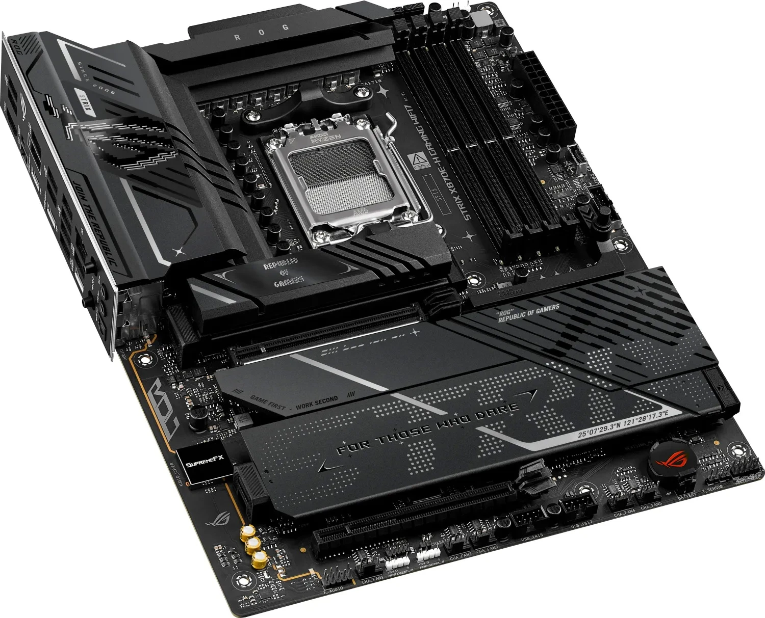 Материнская плата ASUS ROG STRIX X870E-H GAMING WIFI7, AM5, AMD X870E, 4xDDR5, 4xSATA, 4xM.2, 1xPCIe 5.0 x16, 1xPCIe 4.0 x4, 1xHDMI, 2xUSB-C 40Gbps (USB4), 1xUSB-C 10Gbps, 3xUSB-A 10Gbps, 6xUSB-A 5Gbps, 2xUSB-A 2.0, 2x3.5 мм, 7.1, ATX, фото8