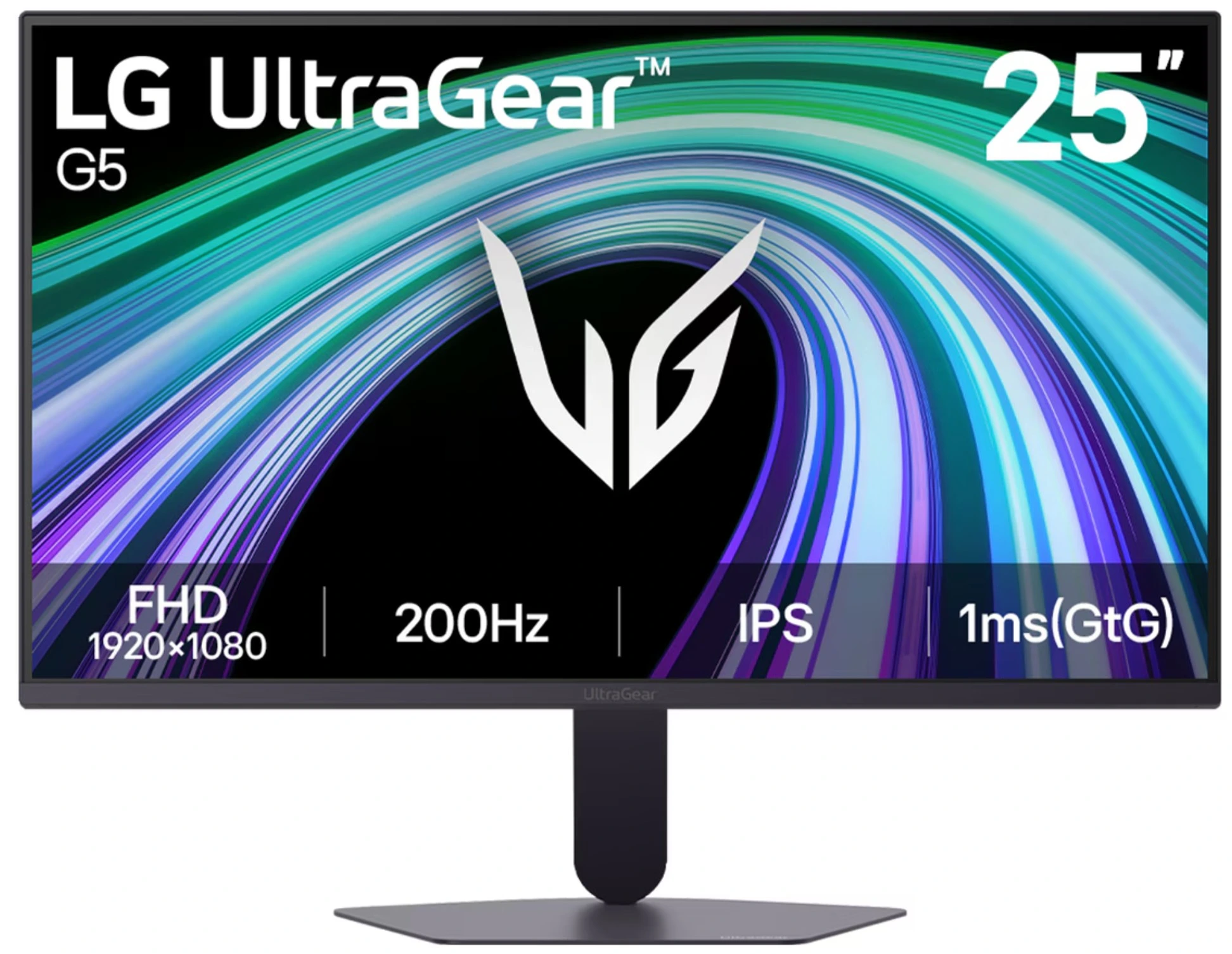 Монитор LG 24.4" (62.2 см) UltraGear 25G523B-B черный IPS LED 16:9 HDMI матовая 1000:1 300cd 178гр/178гр 1920x1080 200Hz FreeSync Premium DP FHD 3.5кг