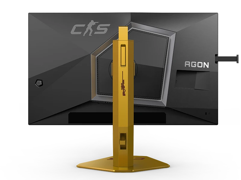 Монитор 24.1' AOC CS24A TN 1920x1080, 610 Гц, 0.3 мс, 16:9, 500 кд/м², 2xHDMI 2.1, DP 1.4, 3.5 Jack, USB Hub (4x USB 3.2), HDR10, FreeSync, черно-оранжевый, фото3