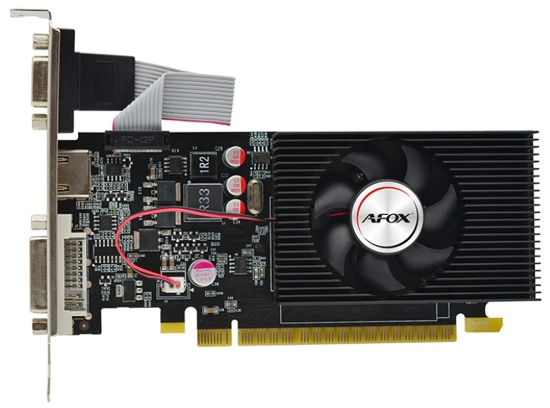Видеокарта AFOX GeForce GT 730, 4 GB DDR3, 128 bit, DVI-D, HDMI, VGA (D-Sub), GPU 700 МГц