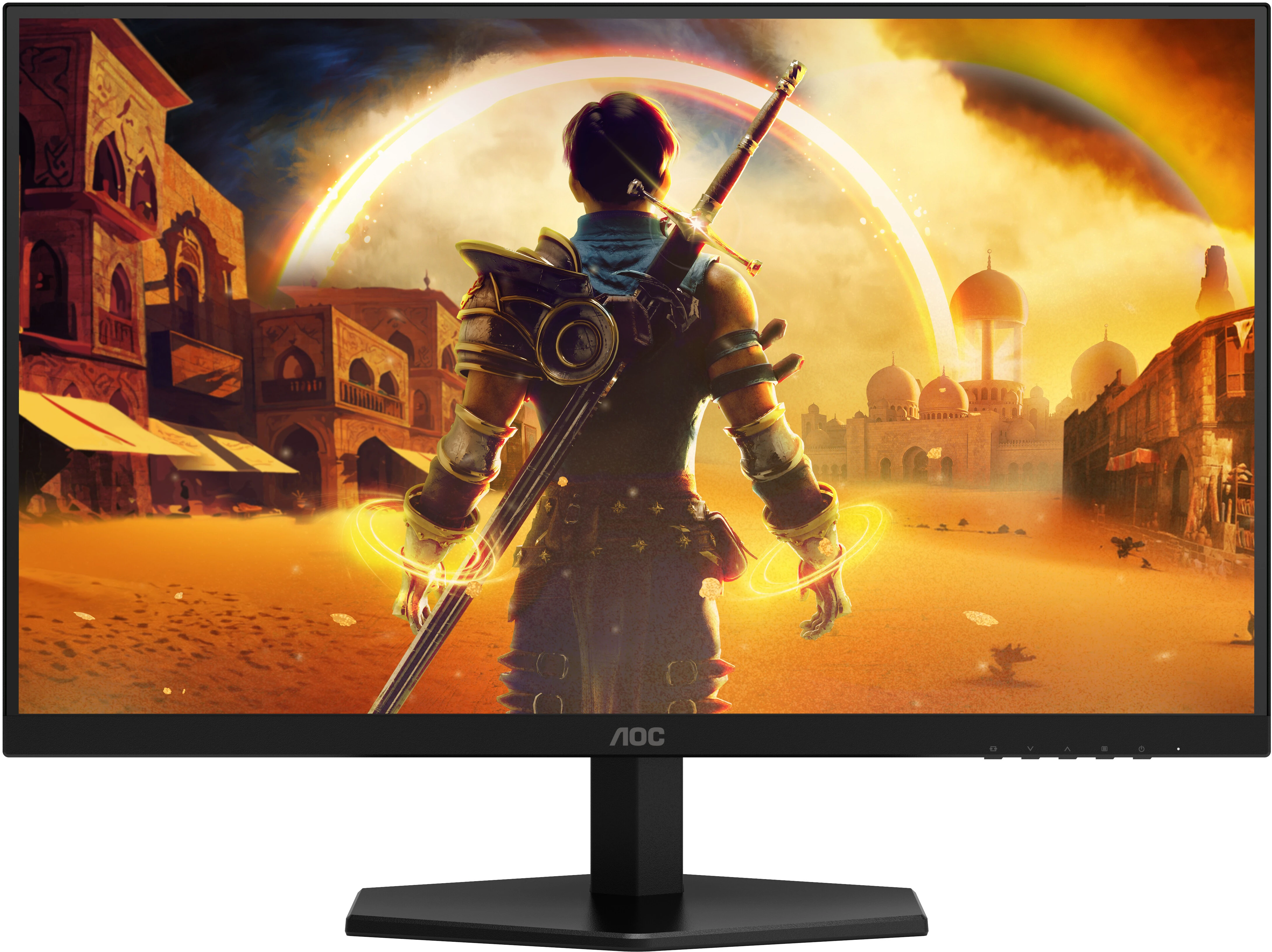 Монитор 27' AOC Q27G42ZE Fast IPS 2560x1440, 240 Гц, 0.3 мс, 16:9, 300 кд/м², HDMI 2.0, DP 1.4, 3.5 Jack, Adaptive-Sync, HDR10, черный, фото6