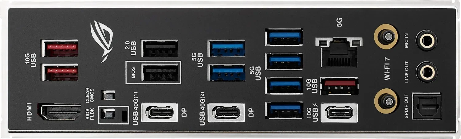 Материнская плата ASUS ROG STRIX X870E-H GAMING WIFI7, AM5, AMD X870E, 4xDDR5, 4xSATA, 4xM.2, 1xPCIe 5.0 x16, 1xPCIe 4.0 x4, 1xHDMI, 2xUSB-C 40Gbps (USB4), 1xUSB-C 10Gbps, 3xUSB-A 10Gbps, 6xUSB-A 5Gbps, 2xUSB-A 2.0, 2x3.5 мм, 7.1, ATX, фото12