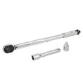 Ключ динамометрический 1/2" DR 40-210 Hm в кейсе  набор 2 пр (адаптер 3/8"  удл 1/2" 125мм)
