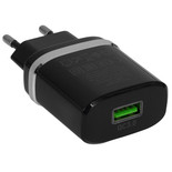 Сетевое зарядное устройство Hoco C12Q Smart черный