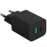Сетевое зарядное устройство KEYRON K35ACQCPDGaNB черный